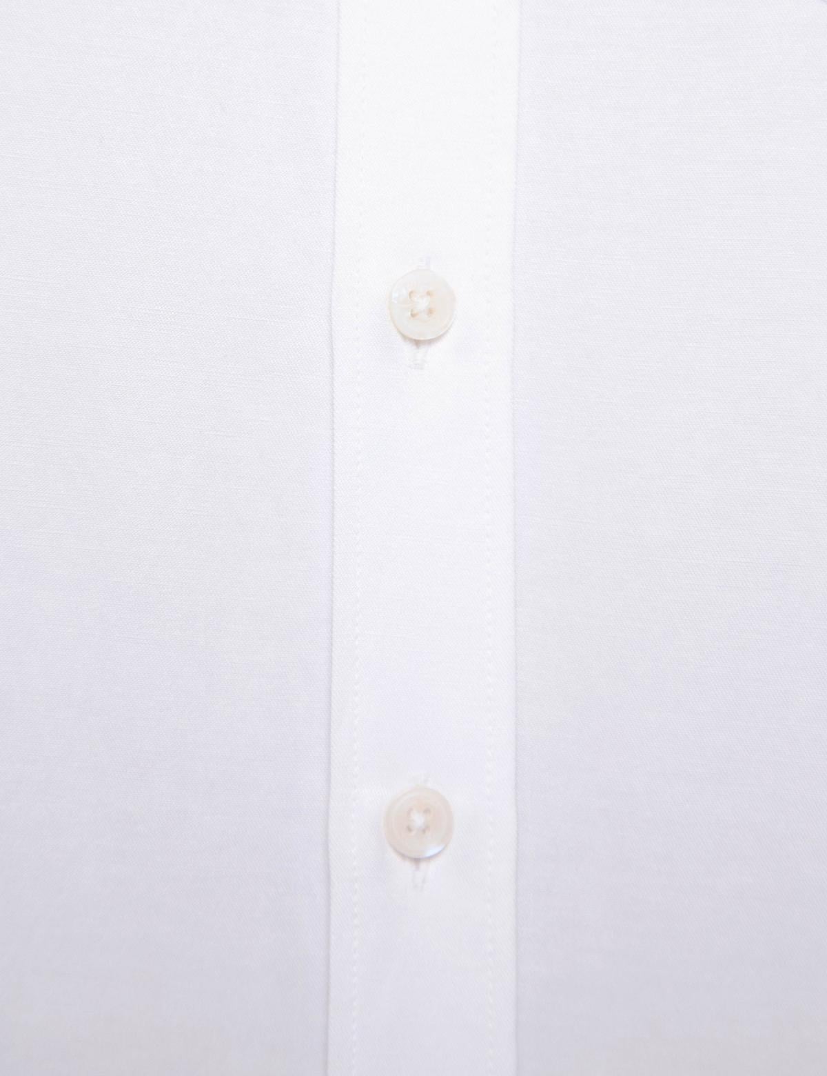 Beyaz Regular Fit Basic Gömlek - 50189516007