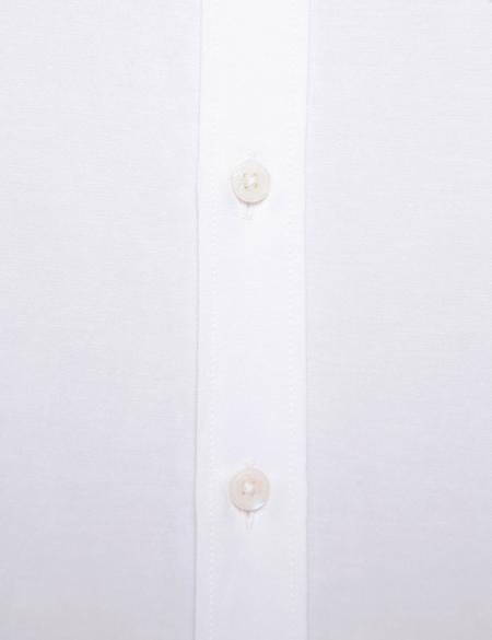 Beyaz Regular Fit Basic Gömlek - 50189516007