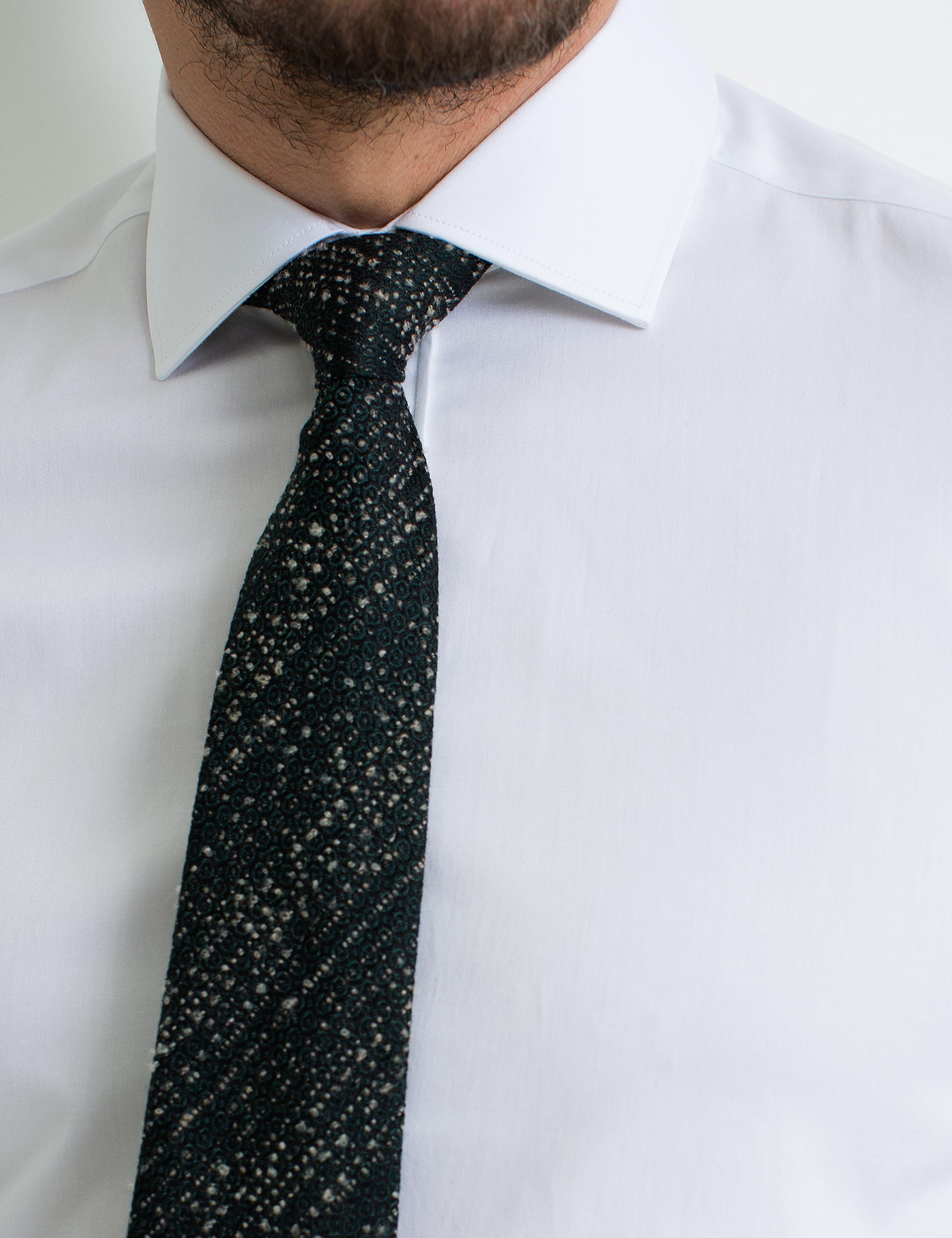 Beyaz Slim Fit Uzun Kollu Basic Gömlek - Image 5