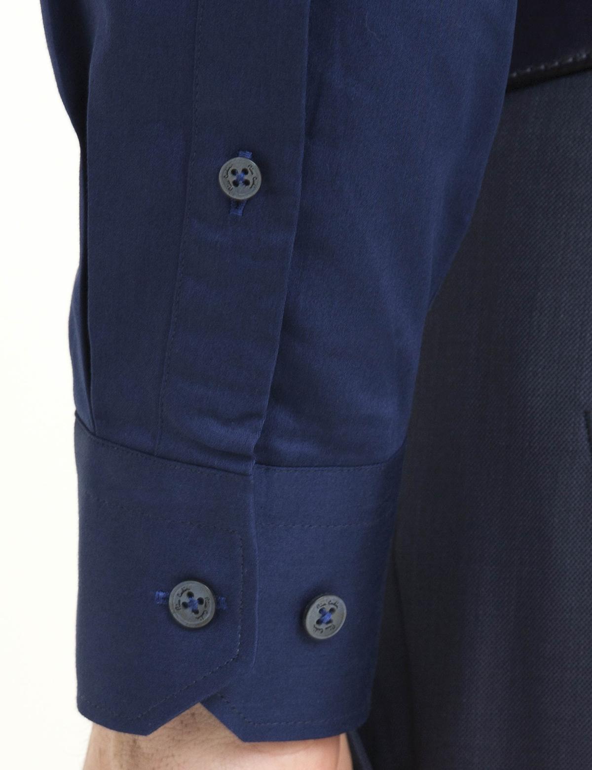 Slim Lacivert Gömlek - 50189526028