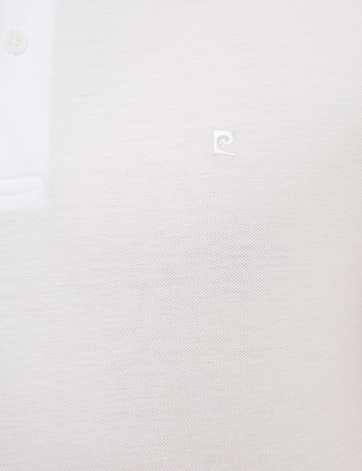 Beyaz Slim Fit Polo Yaka T-Shirt - 50199331006