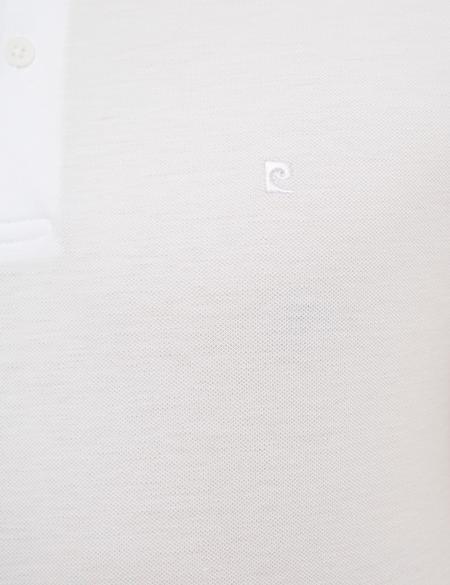 Beyaz Slim Fit Polo Yaka T-Shirt - 50199331006