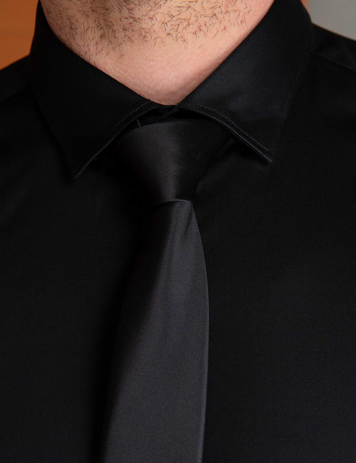 Siyah Slim Fit Gömlek - 50199332039