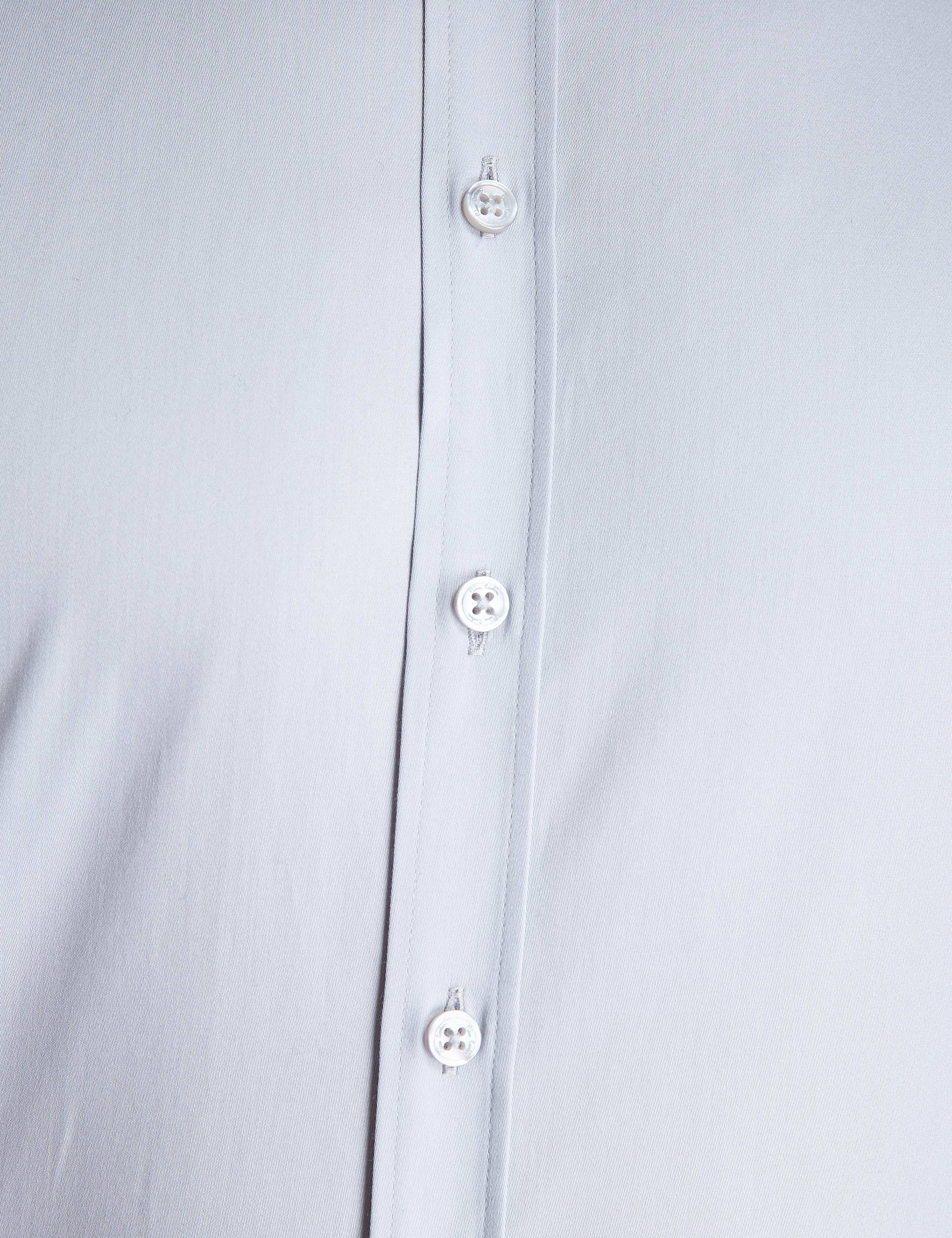 Gri Slim Fit Gömlek - Image 5
