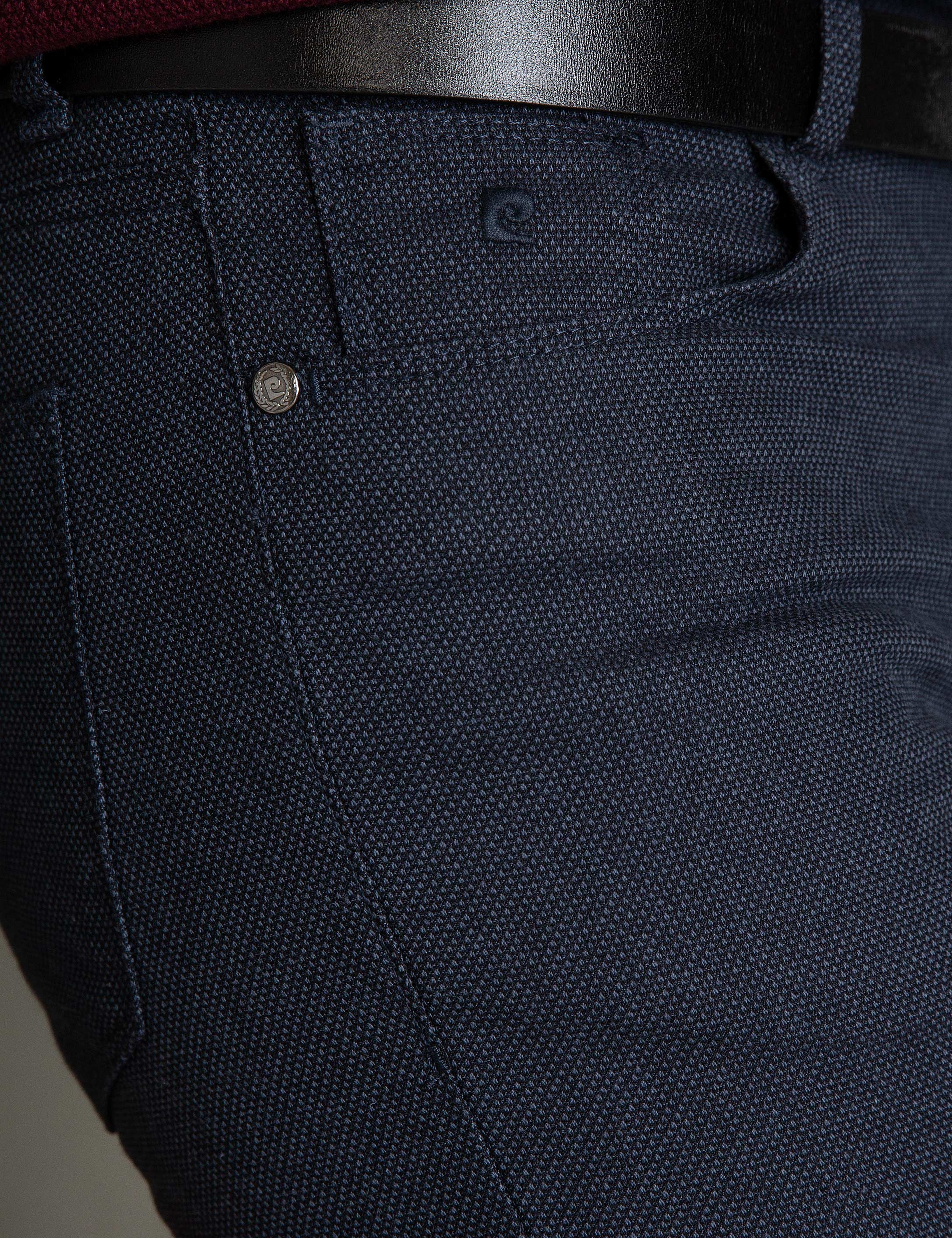 Lacivert Slim Fit Chino Pantolon - Image 5