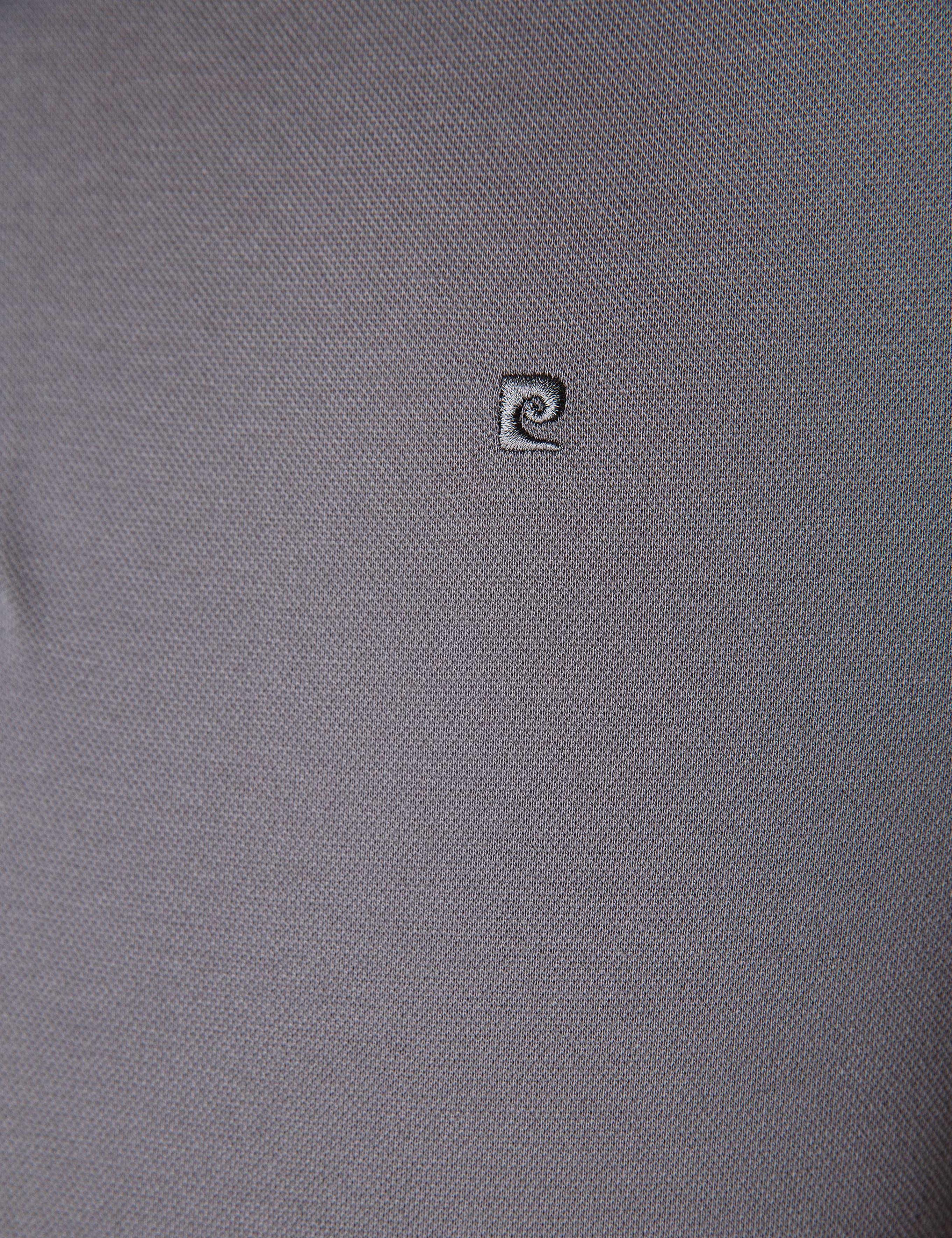Koyu Gri Slim Fit Basic Polo Yaka T-Shirt