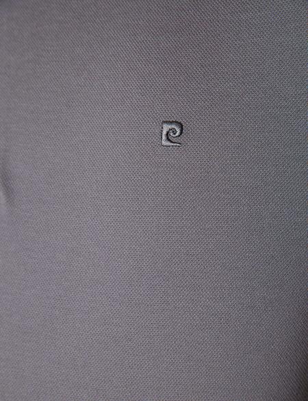 Koyu Gri Slim Fit Basic Polo Yaka T-Shirt - 50199595062