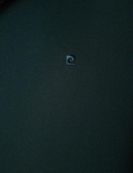 Koyu Yeşil Slim Fit Basic Polo Yaka T-Shirt - 50199595084