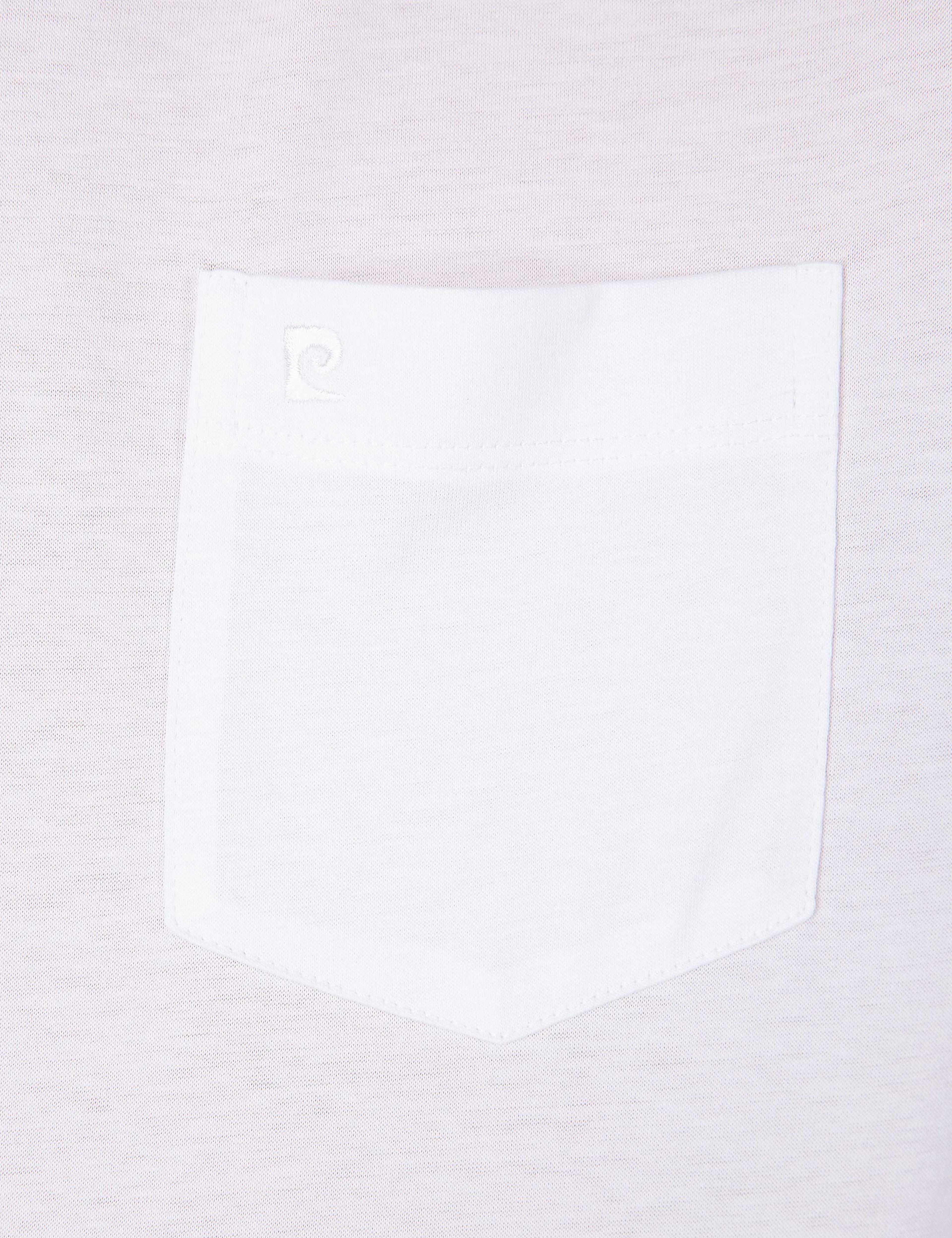 Beyaz Regular Fit Polo Yaka Merserize Tişört - Image 5