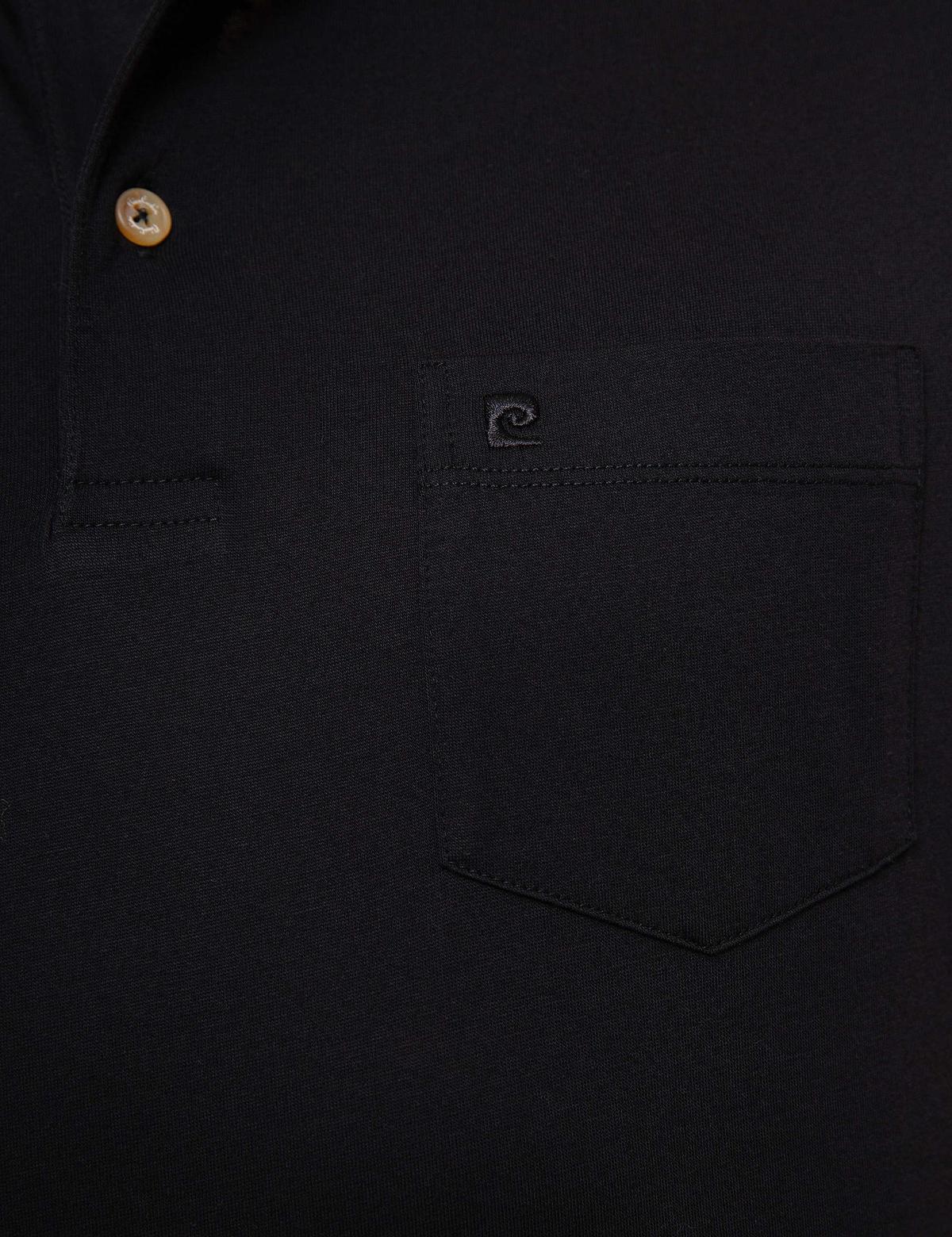 Siyah Regular Fit Basic Polo Yaka T-Shirt - 50199597011