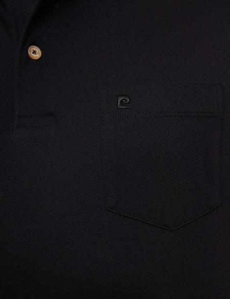 Siyah Regular Fit Basic Polo Yaka T-Shirt - 50199597011