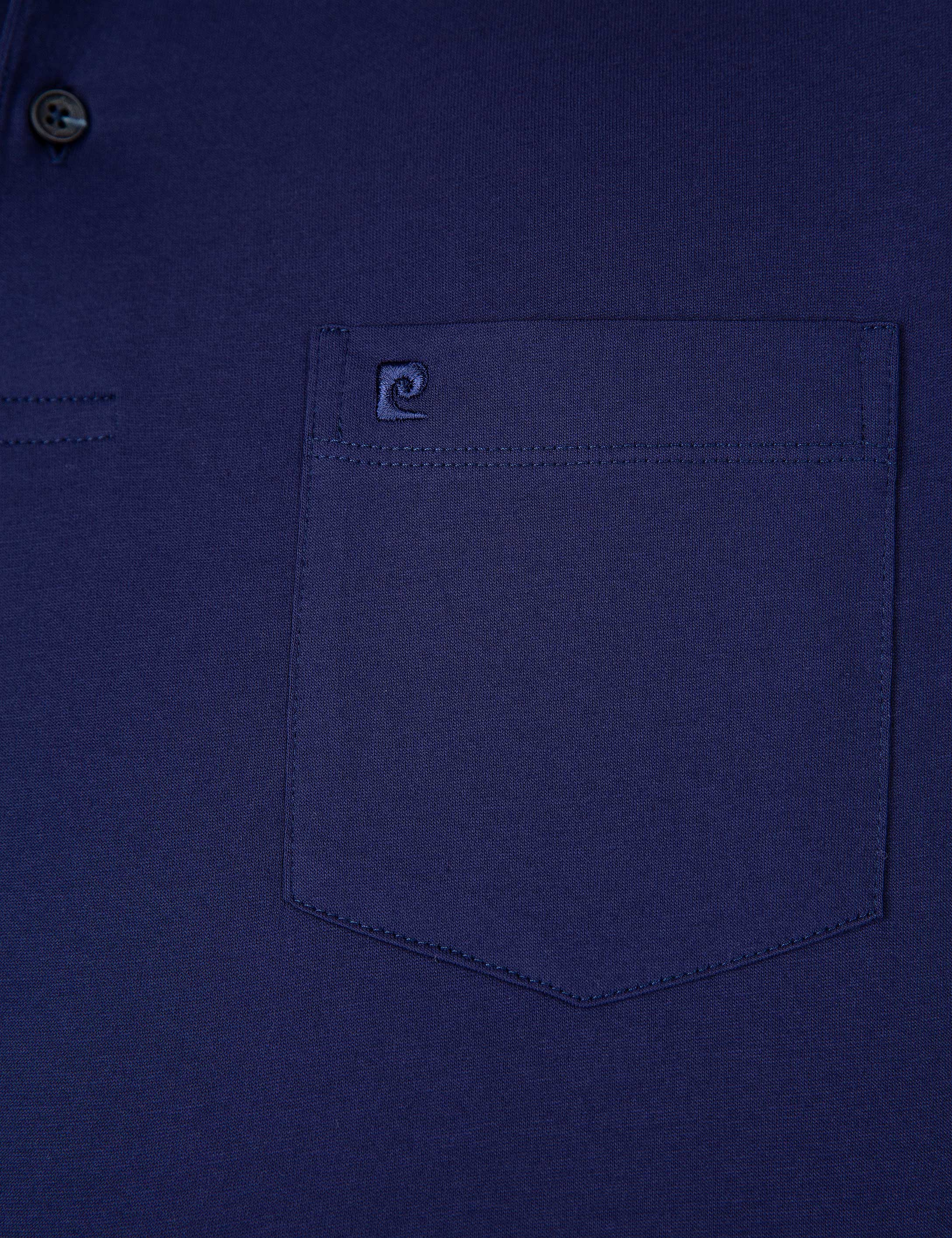 Lacivert Regular Fit Polo Yaka Basic T-Shirt