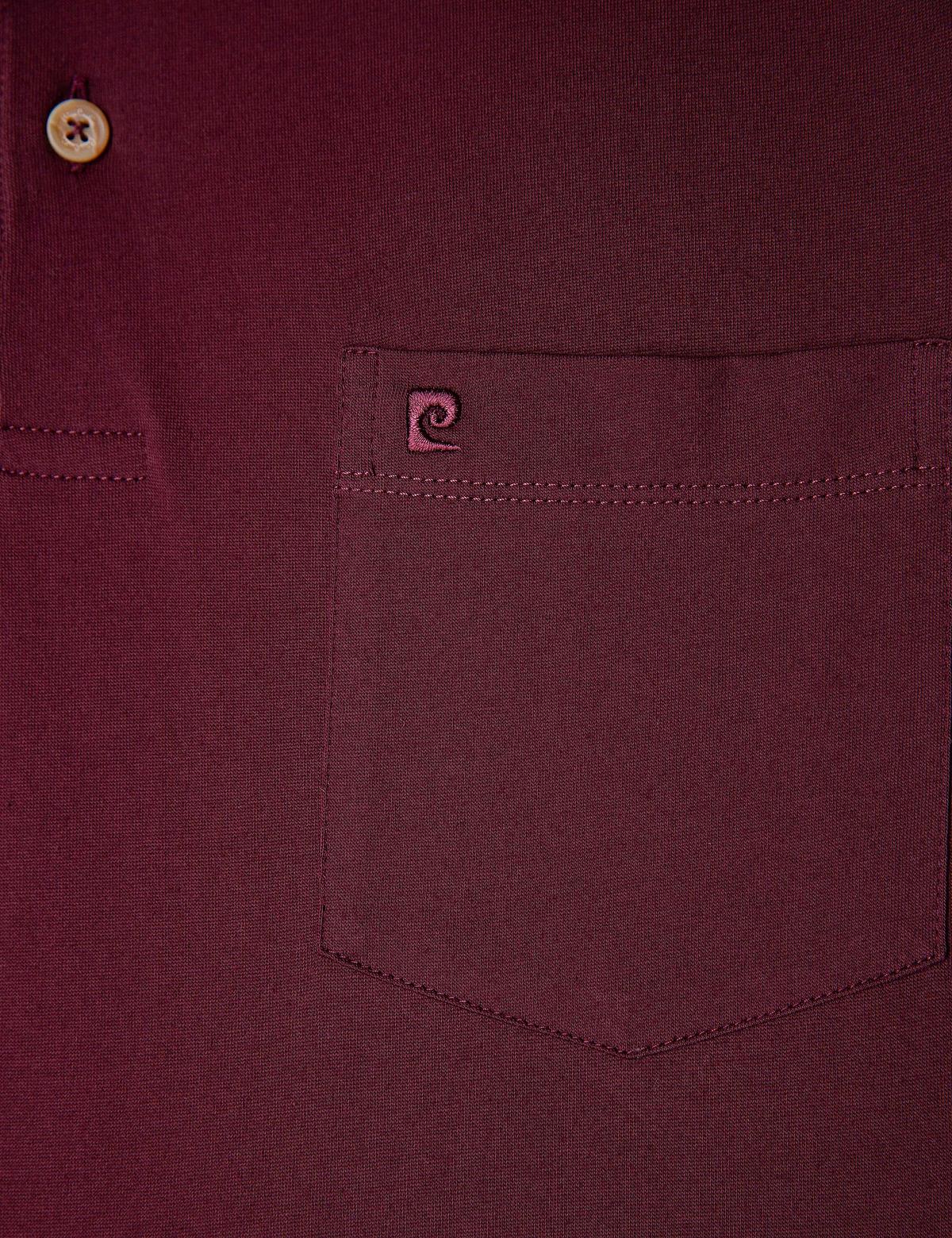 Bordo Regular Fit Polo Yaka Merserize Tişört - 50199597033
