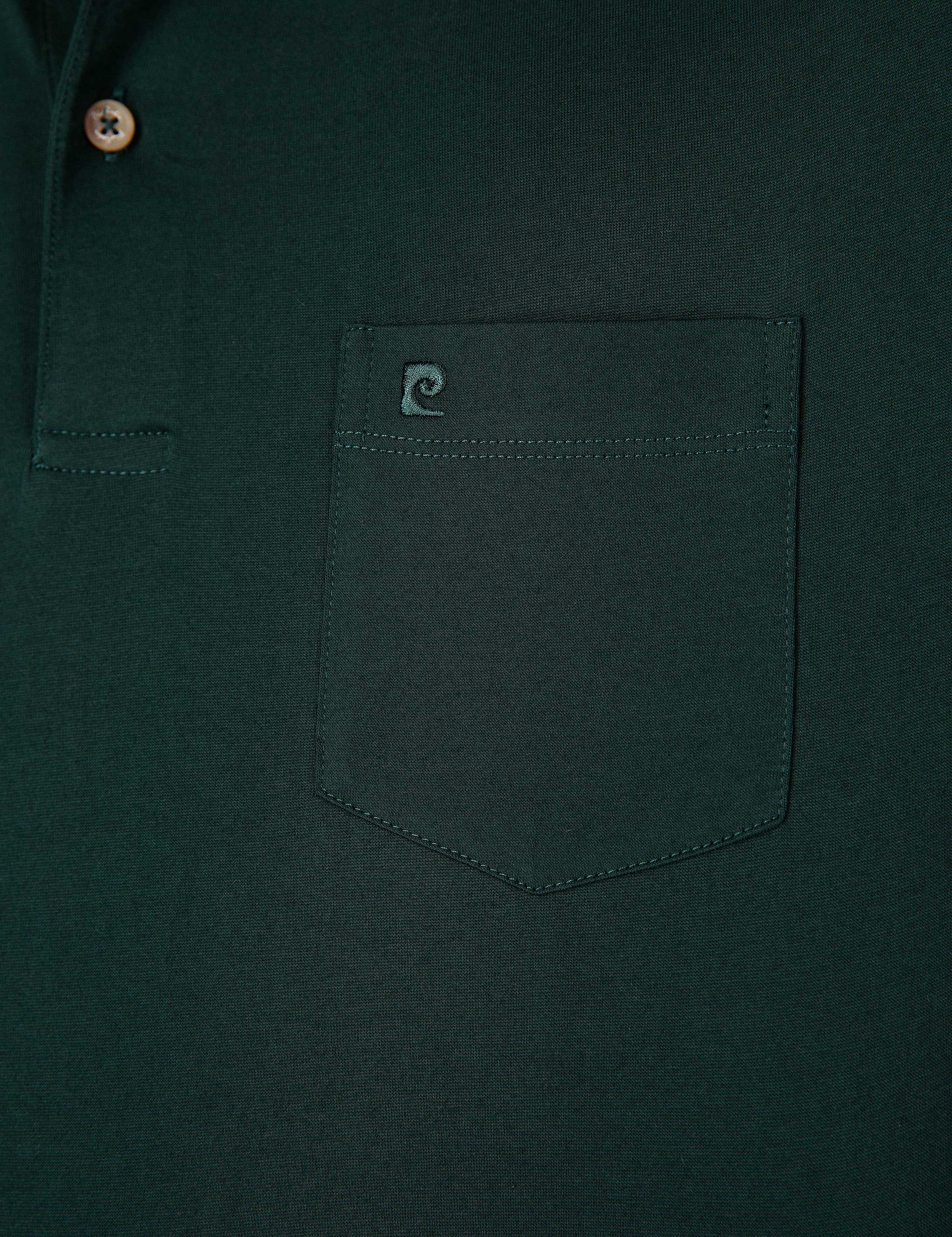 Koyu Yeşil Regular Fit Basic Tişört - Image 5