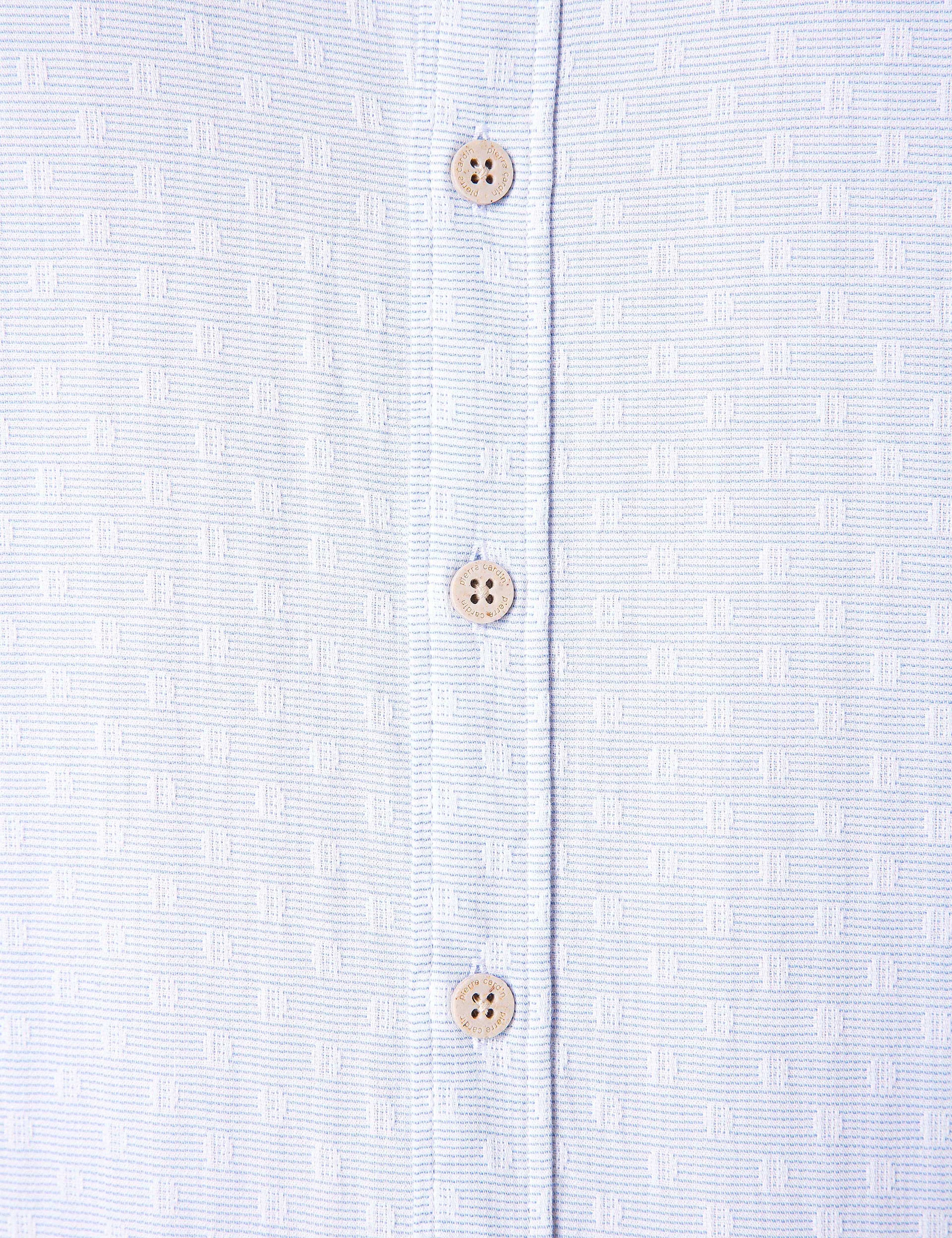 Açık Mavi Slim Fit Gömlek - Image 5
