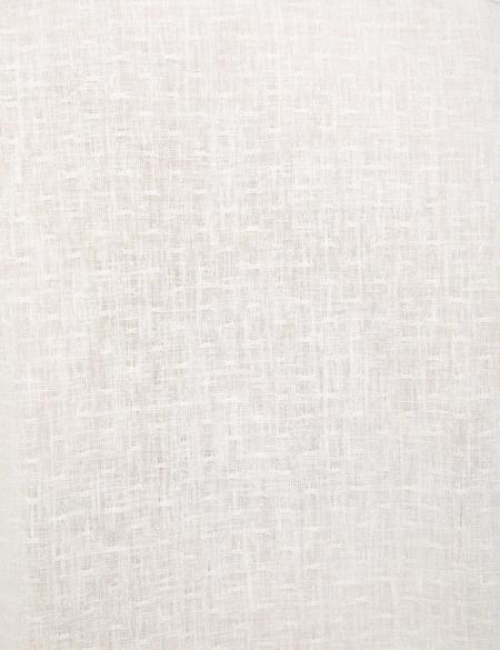 Beyaz Regular Fit Keten Karışımlı Gömlek - 50200524014