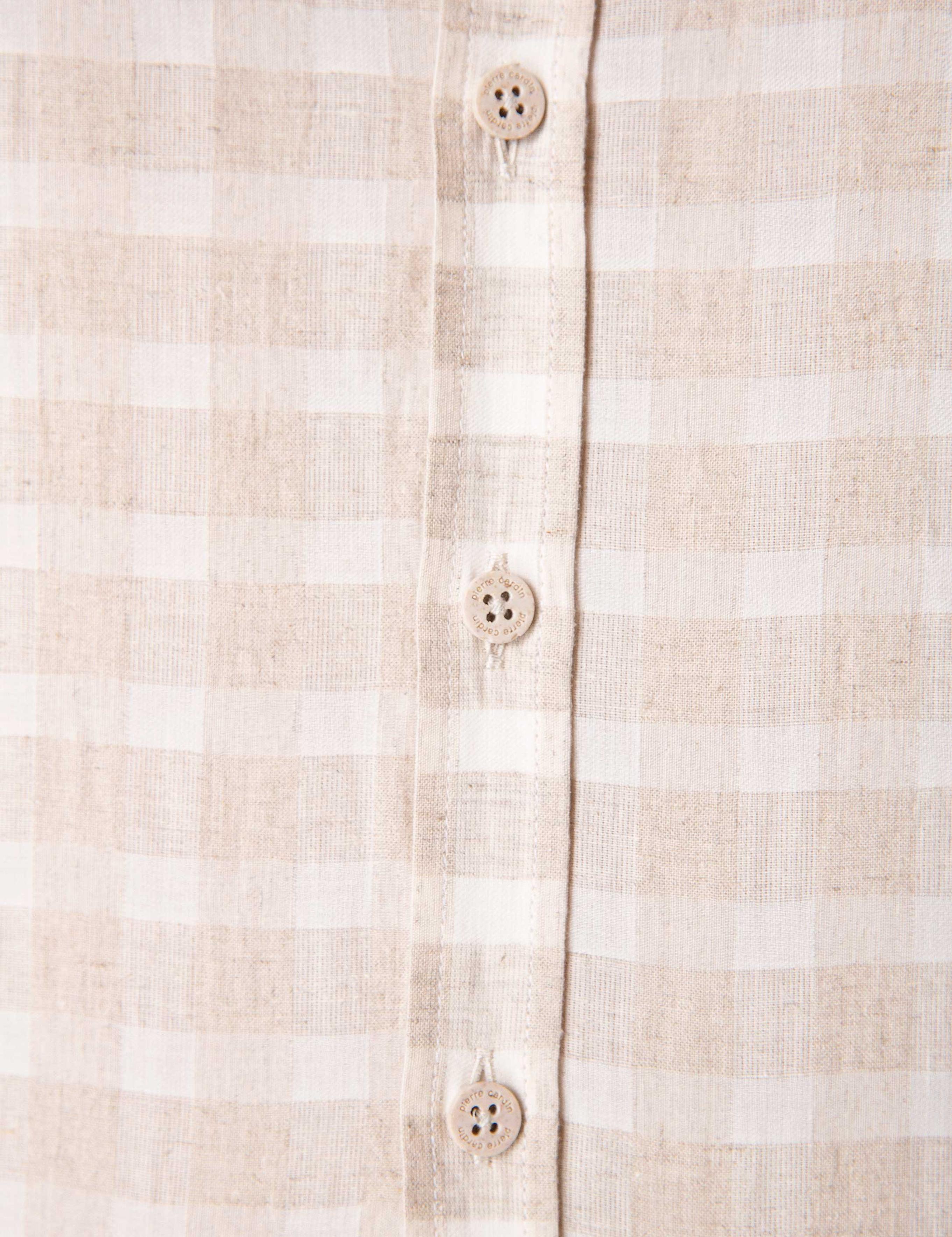 Bej Regular Fit Uzun Kollu Gömlek