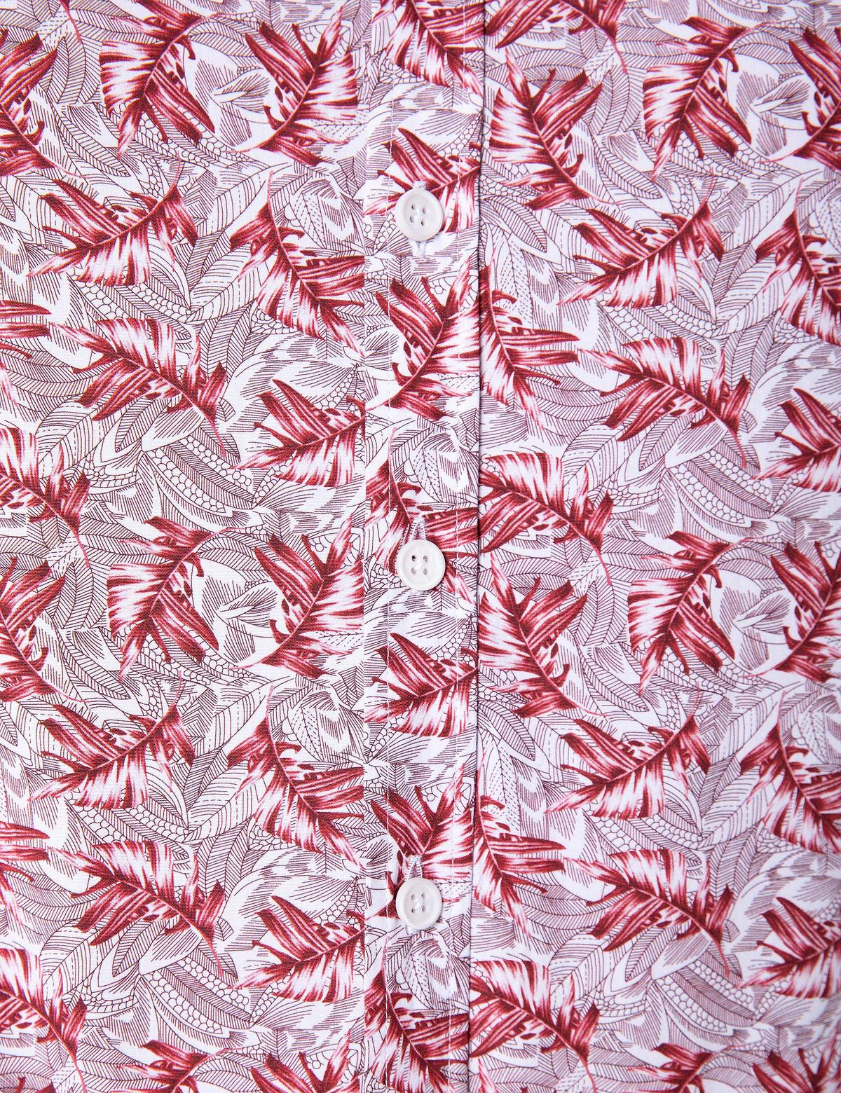 Bordo Slim Fit Uzun Kollu Gömlek - 50200592023