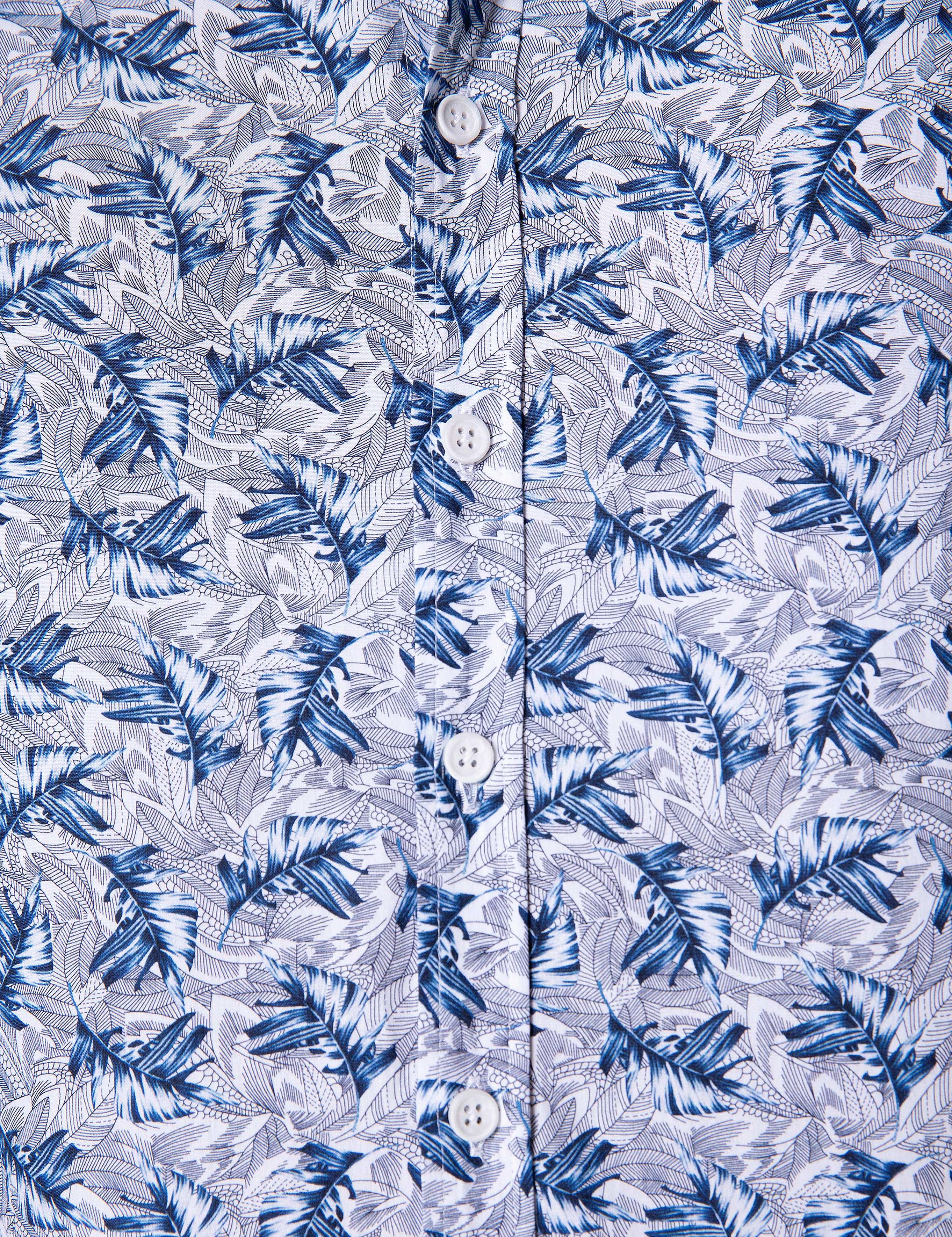 Lacivert Slim Fit Uzun Kollu Gömlek