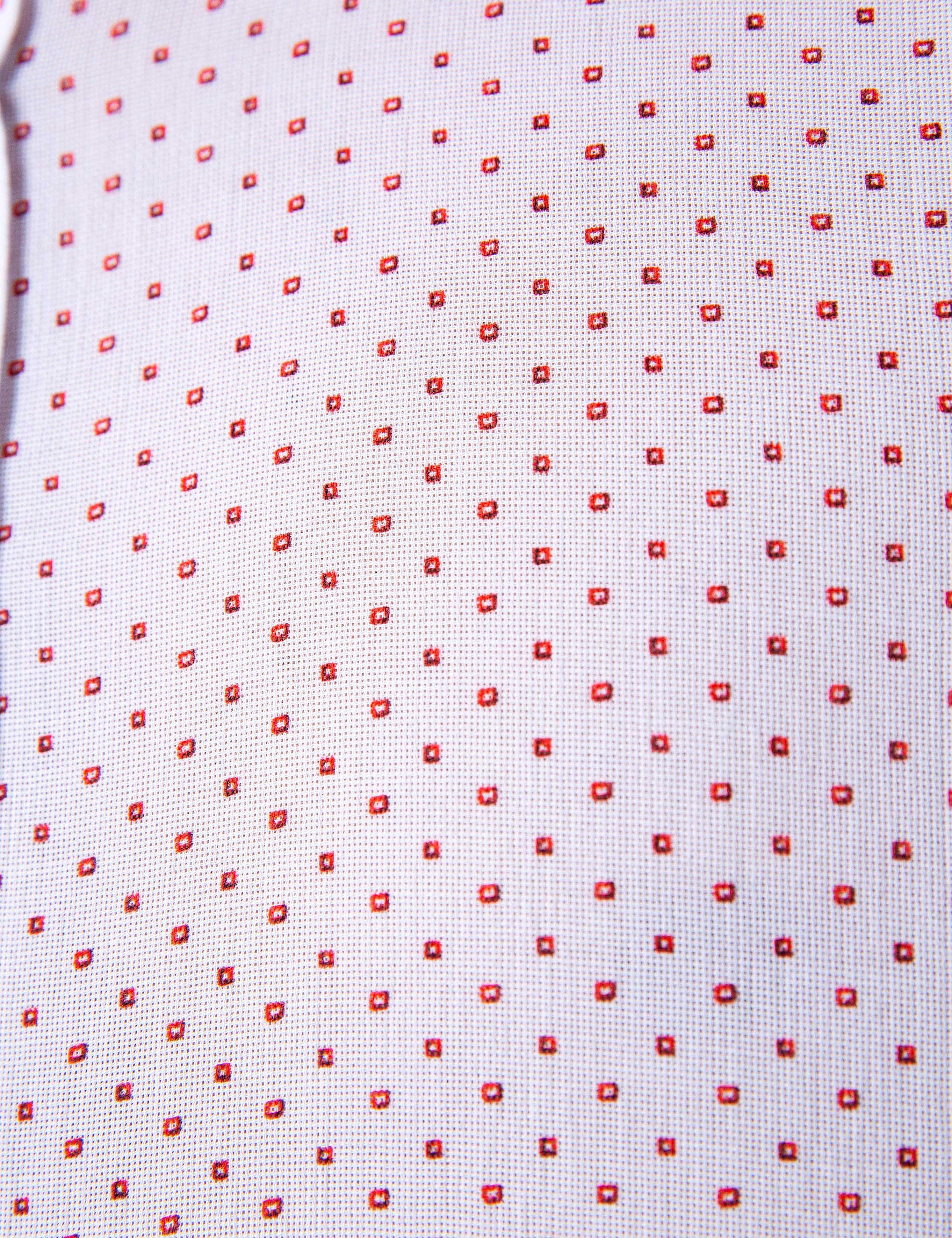 Kırmızı Slim Fit Uzun Kollu Gömlek