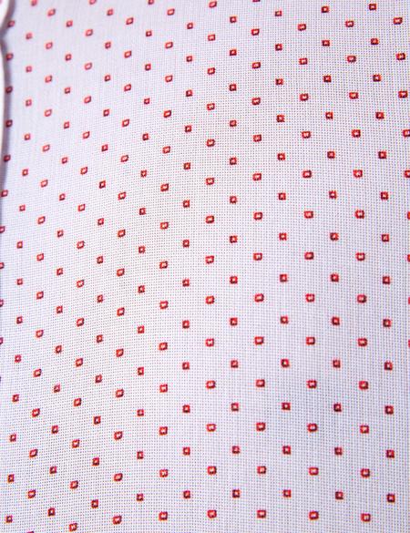 Kırmızı Slim Fit Uzun Kollu Gömlek - 50200622001