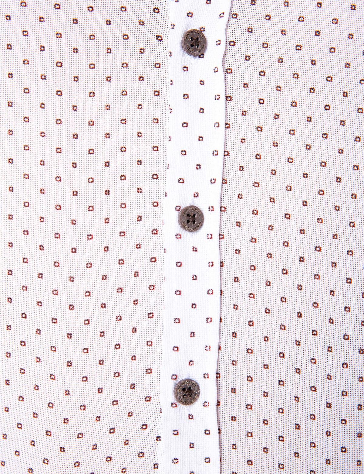 Kahverengi Detaylı Beyaz Slim Fit Gömlek - 50200622020