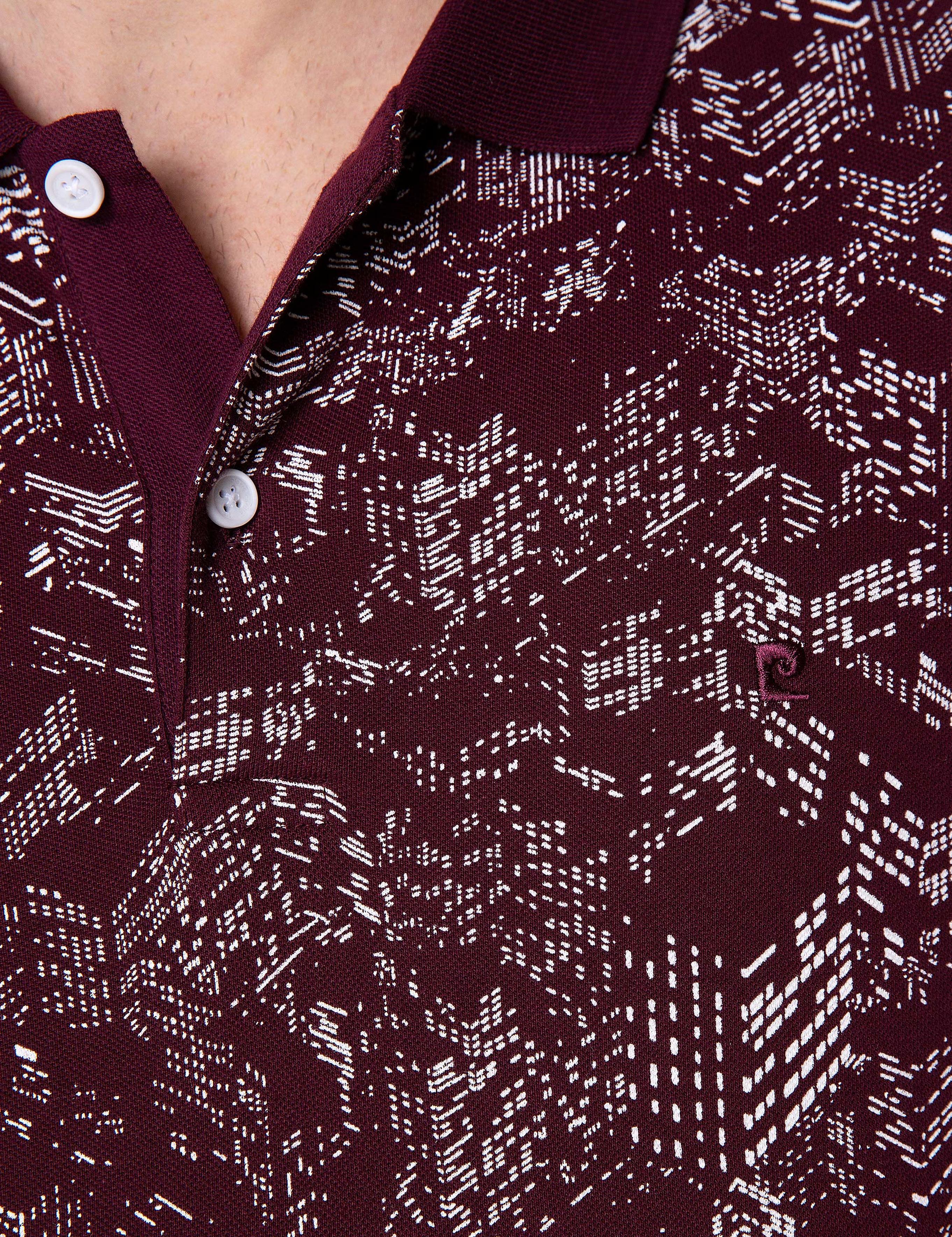 Bordo Slim Fit Polo Yaka T-Shirt