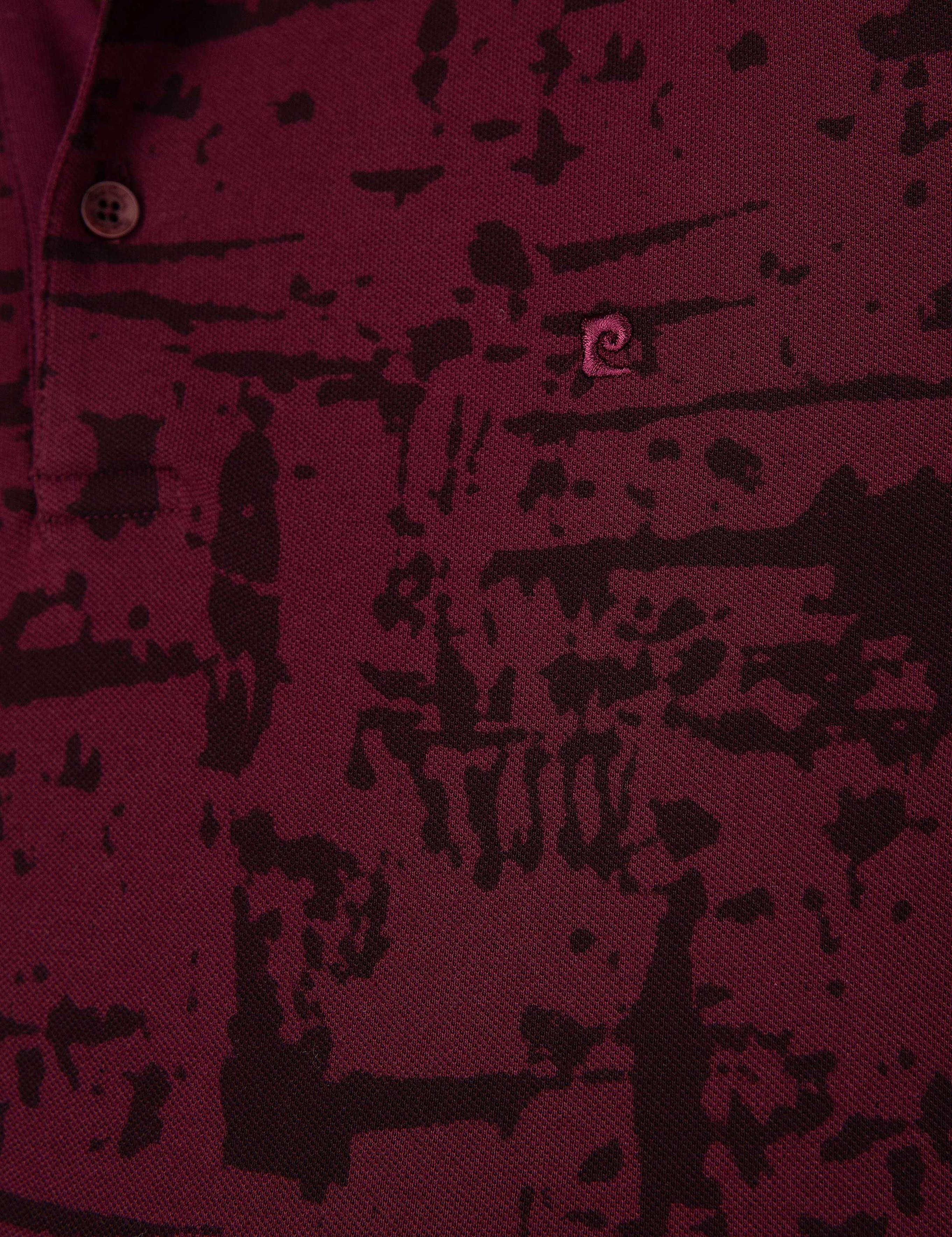Bordo Slim Fit Polo Yaka T-Shirt
