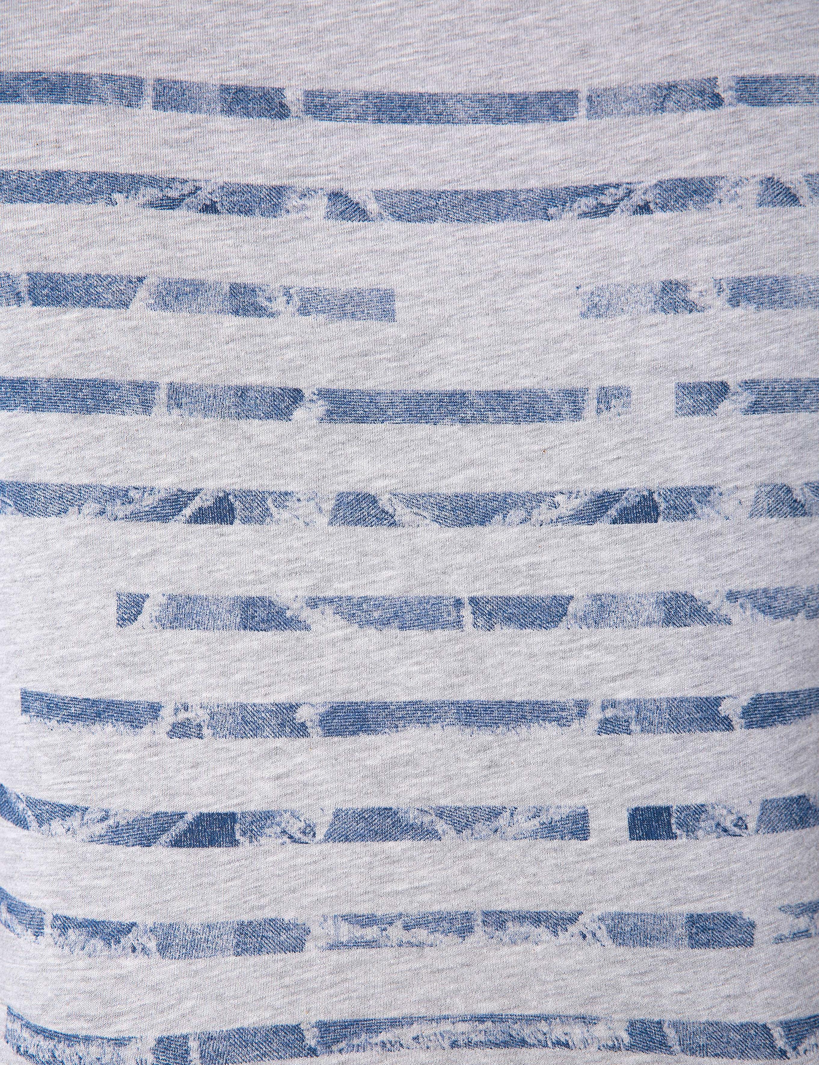 Gri Melanj Slim Fit Bisiklet Yaka T-Shirt