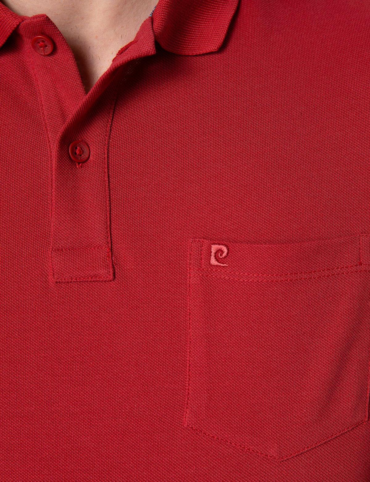 Kırmızı Regular Fit Polo Yaka Basic Tişört - 50204835068
