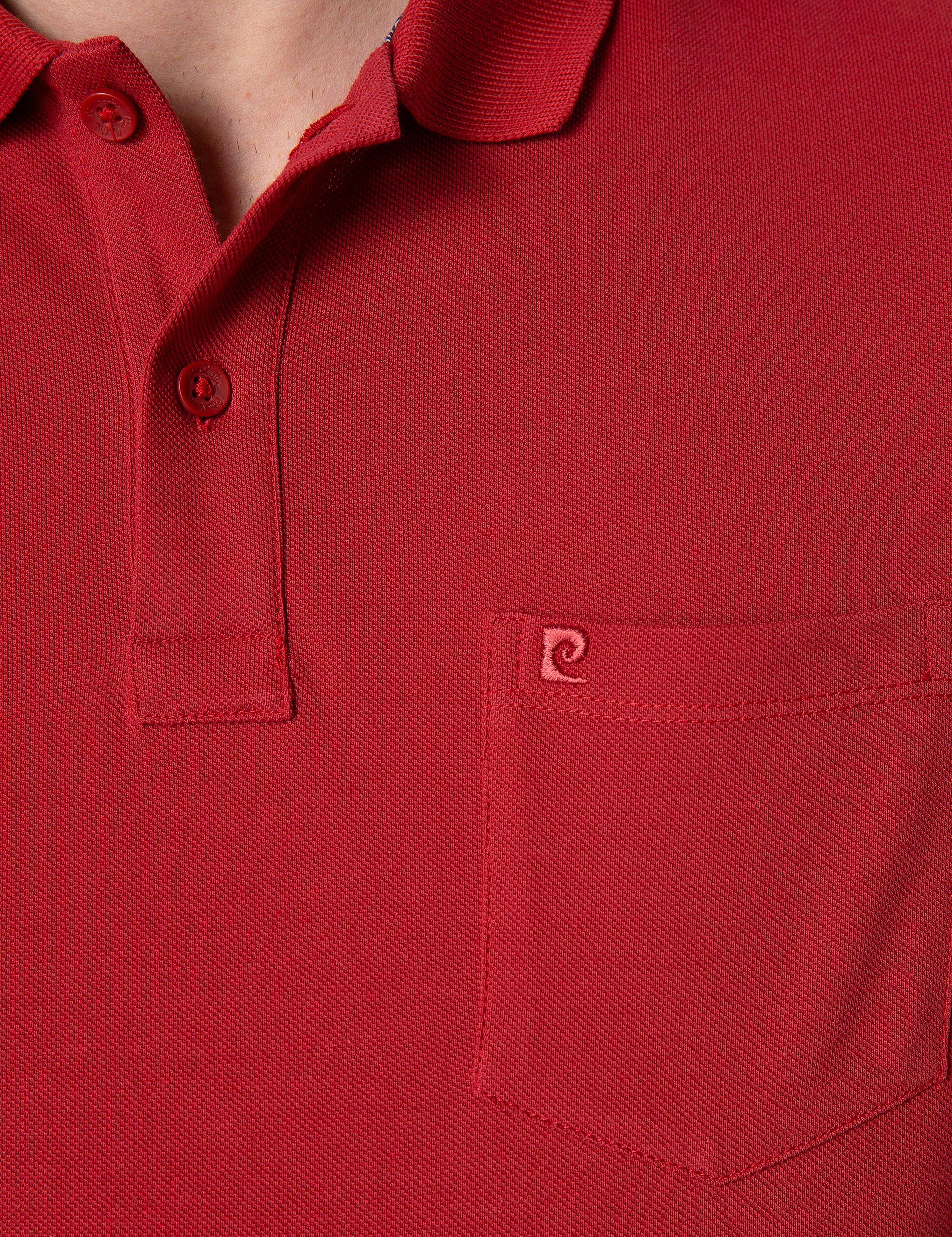 Kırmızı Regular Fit Polo Yaka Basic Tişört
