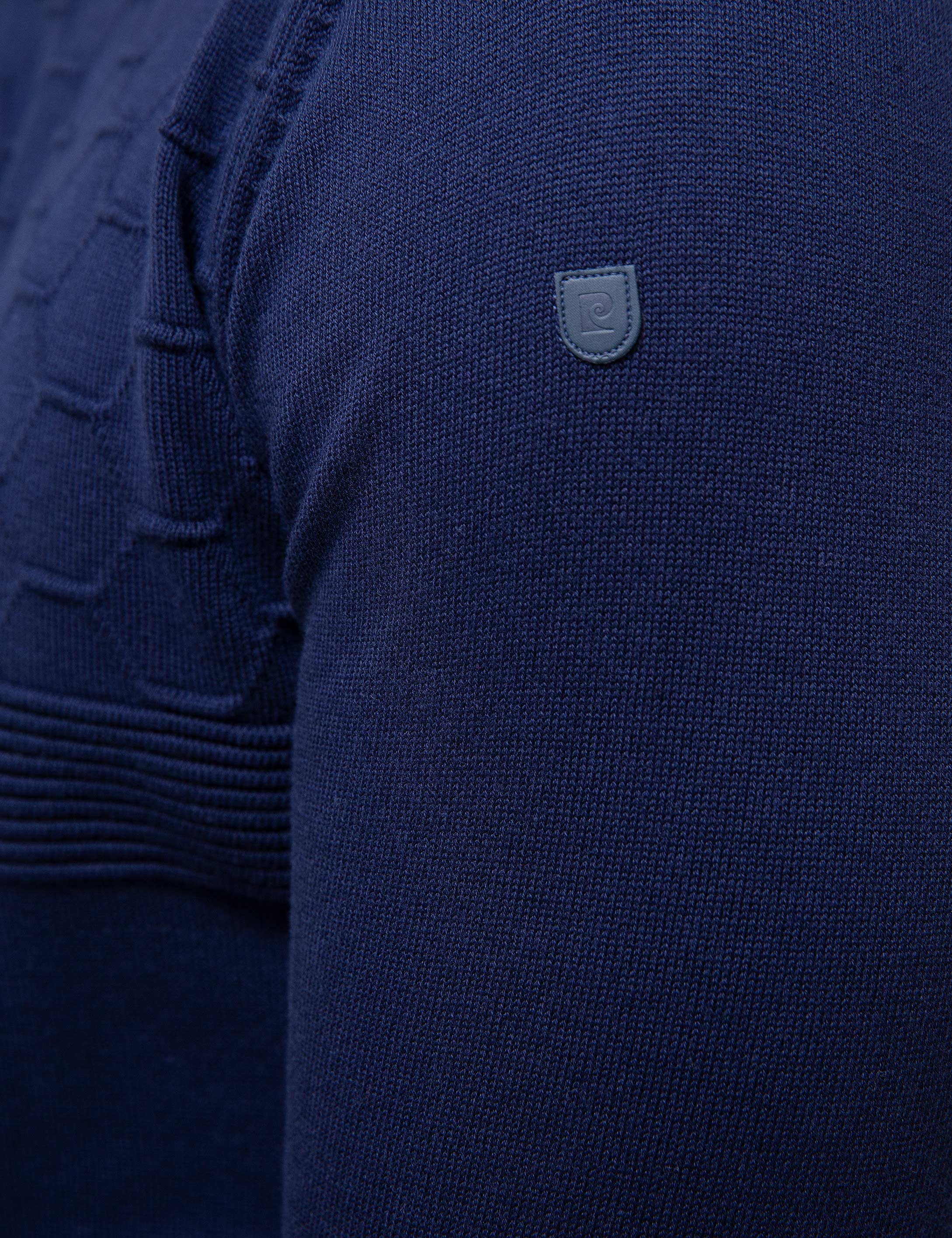 Lacivert Slim Fit Triko Kazak