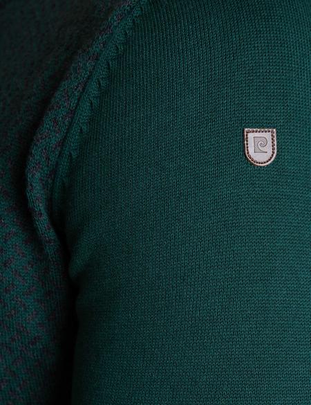 Yeşil Slim Fit Triko Kazak - 50205187018