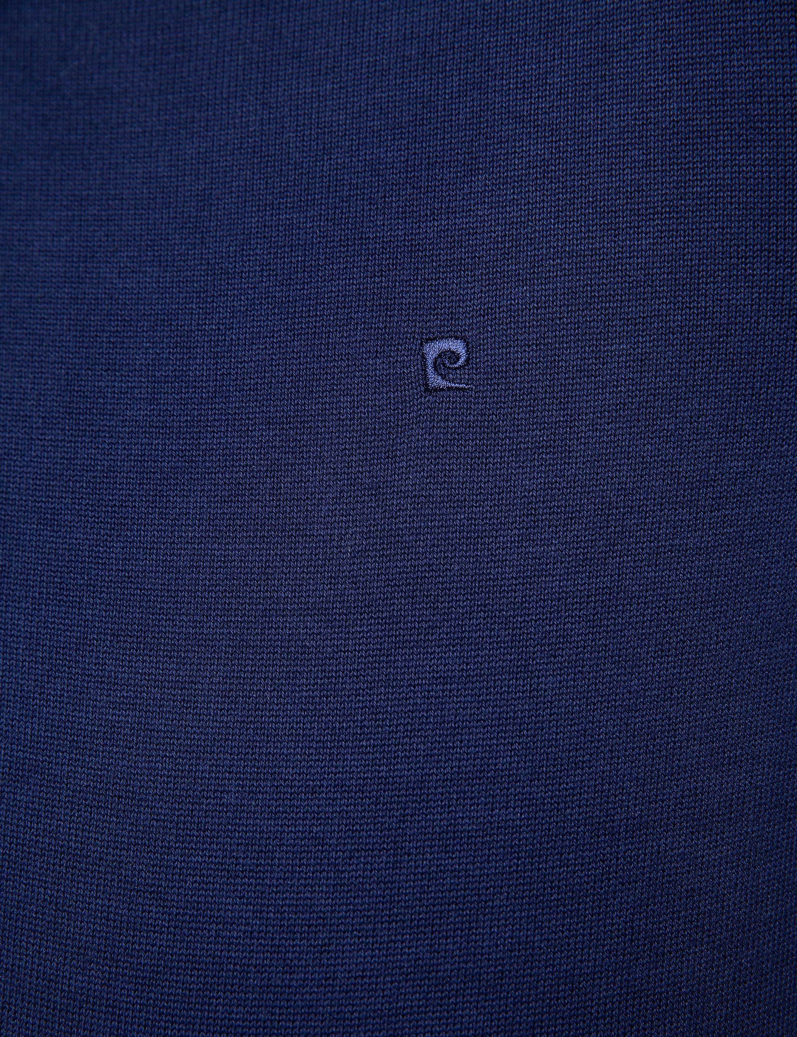 Lacivert Slim Fit Bisiklet Yaka Basic Triko Kazak