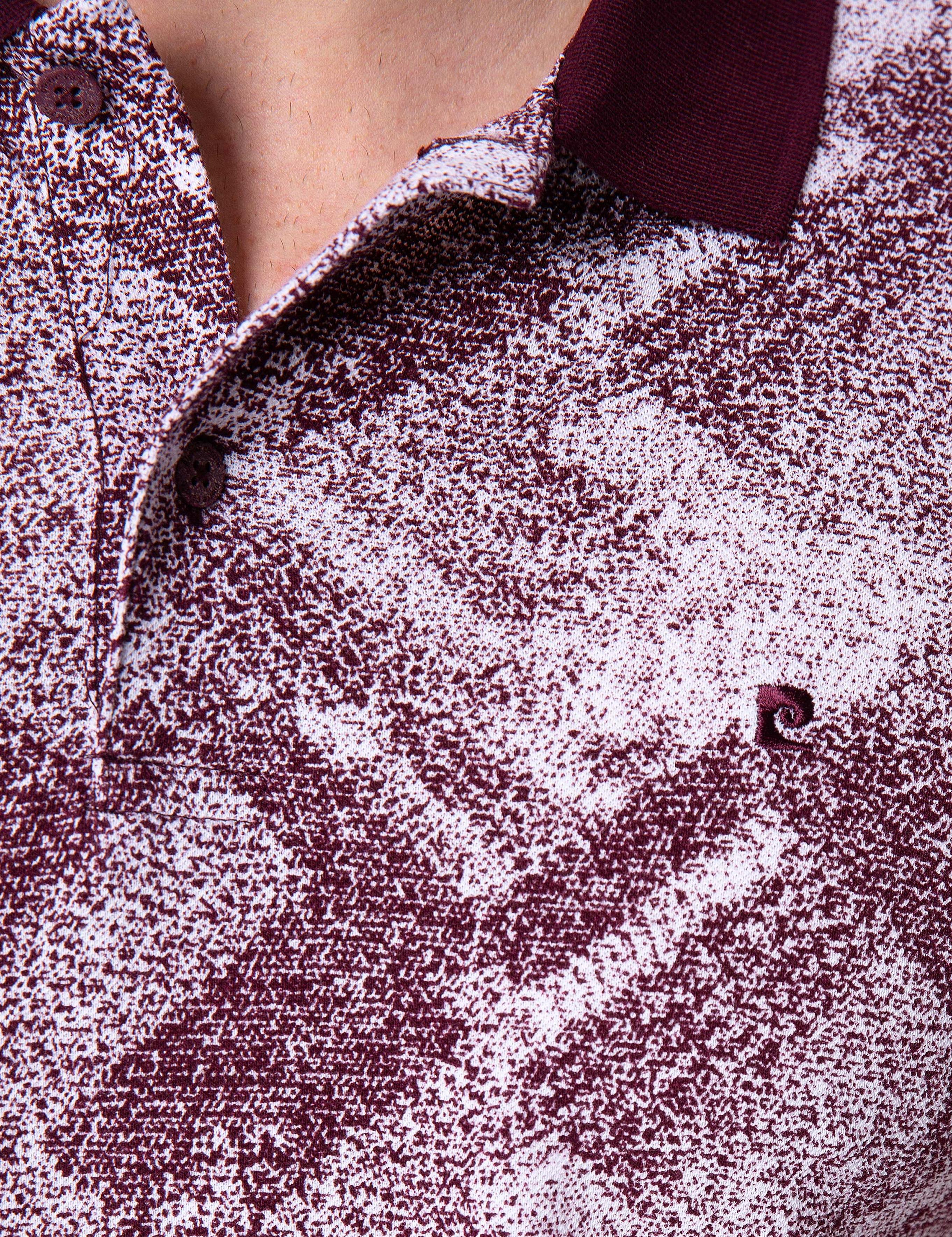 Bordo Slim Fit Polo Yaka T-Shirt