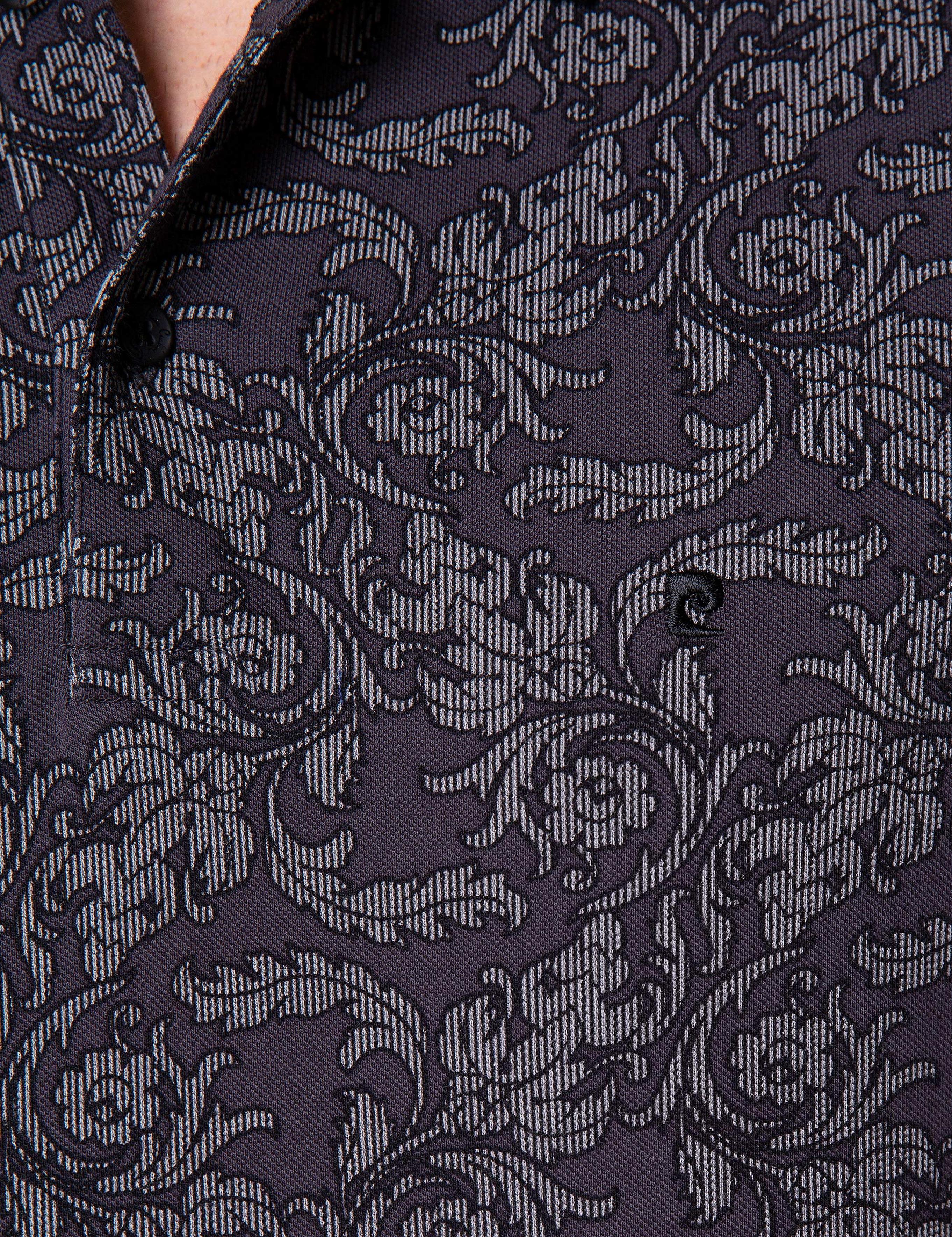 Siyah Slim Fit Polo Yaka T-Shirt