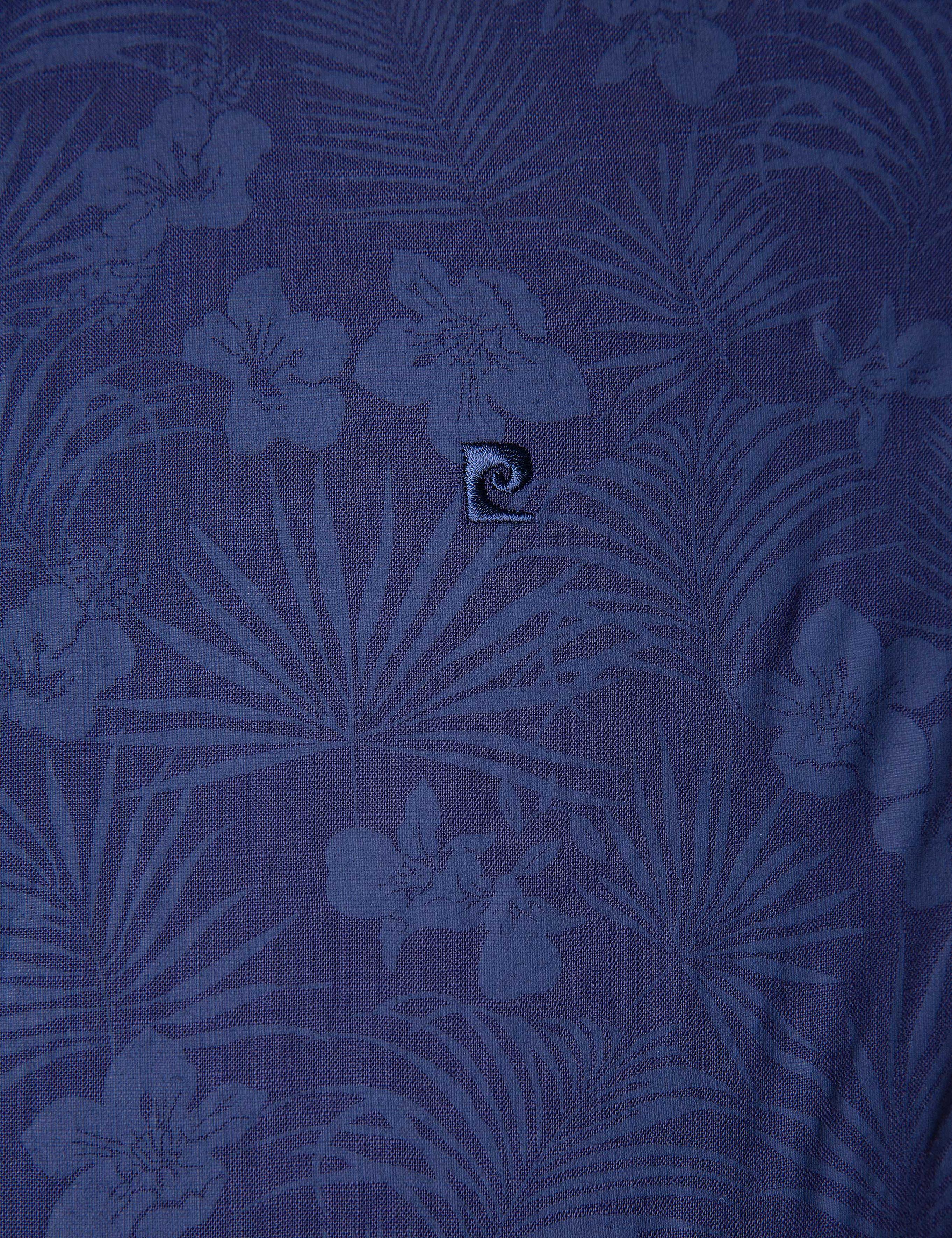 Lacivert Slim Fit Kısa Kollu Gömlek