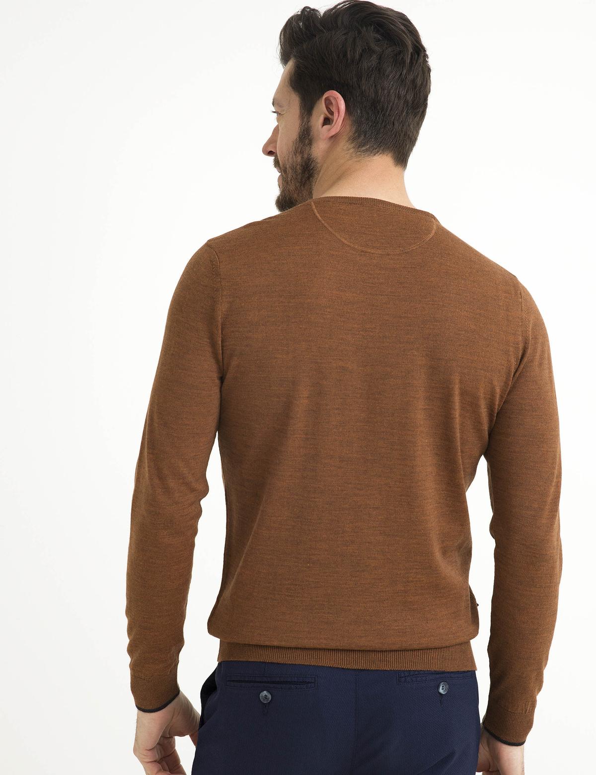 Kırmızı Triko Kazak - 50193440093