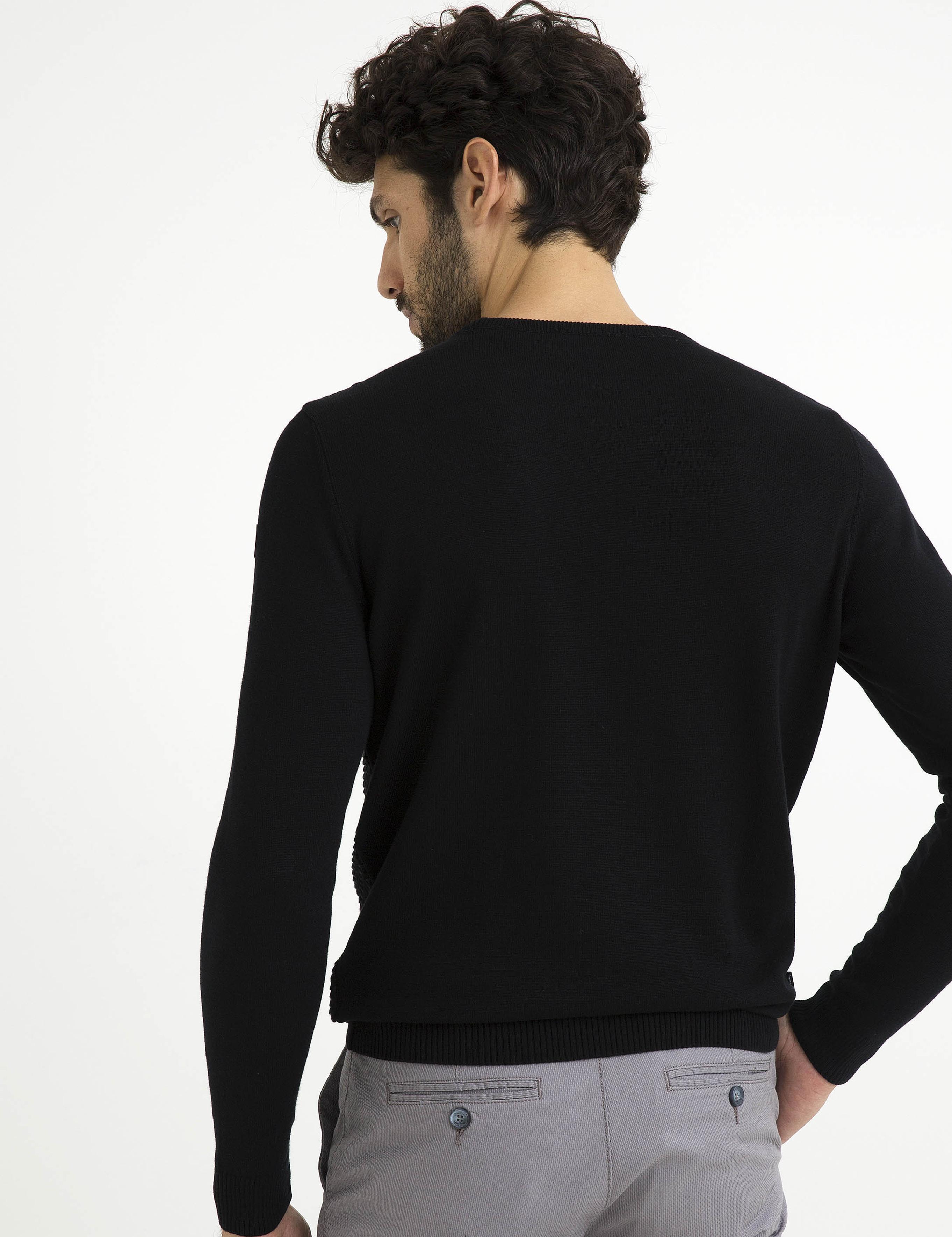 Siyah Slim Fit Triko Kazak