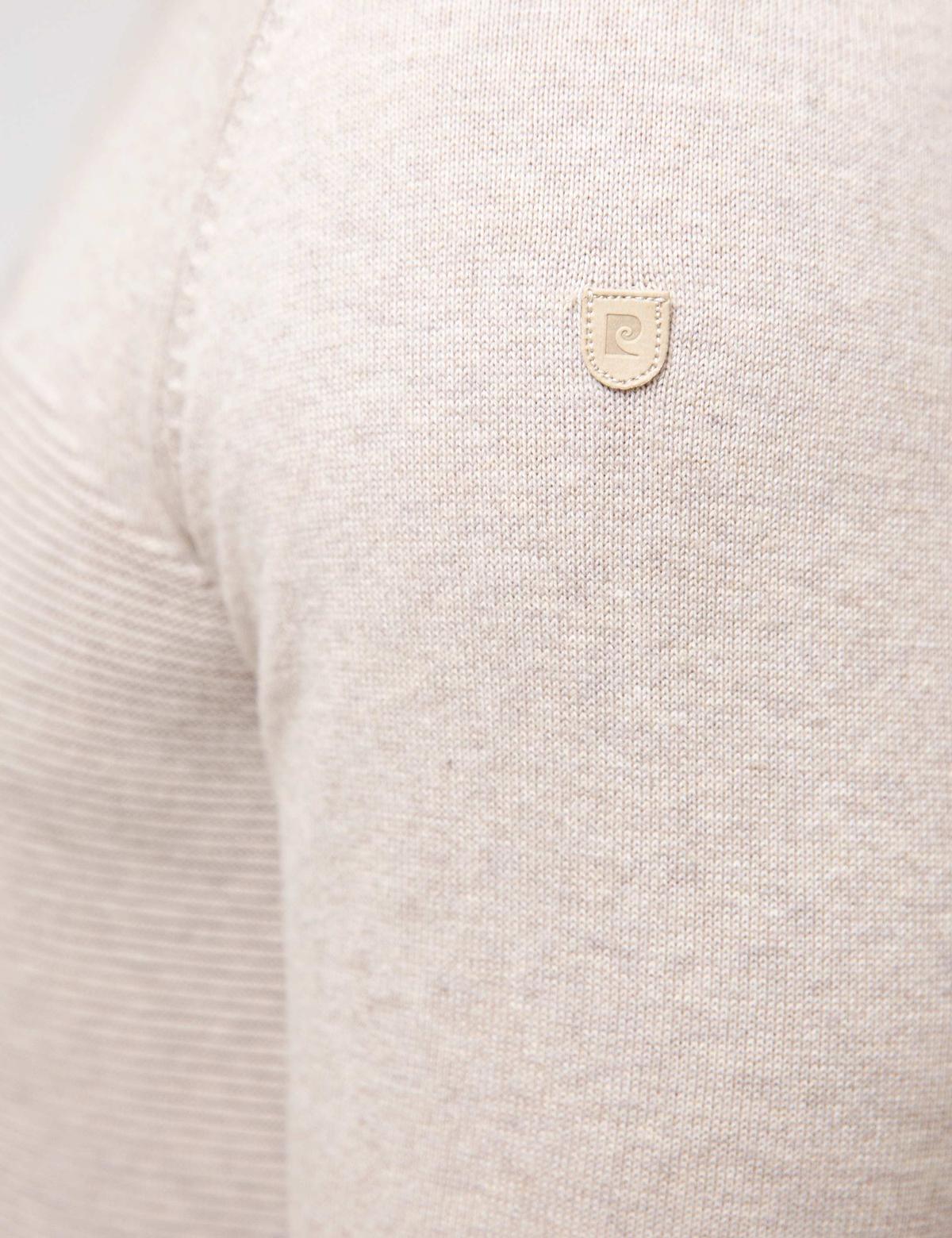 Bej Slim Fit Triko Kazak - 50208706017