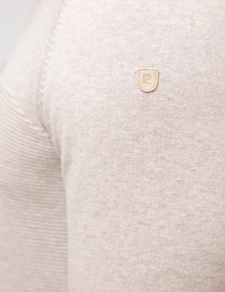 Bej Slim Fit Triko Kazak - 50208706017