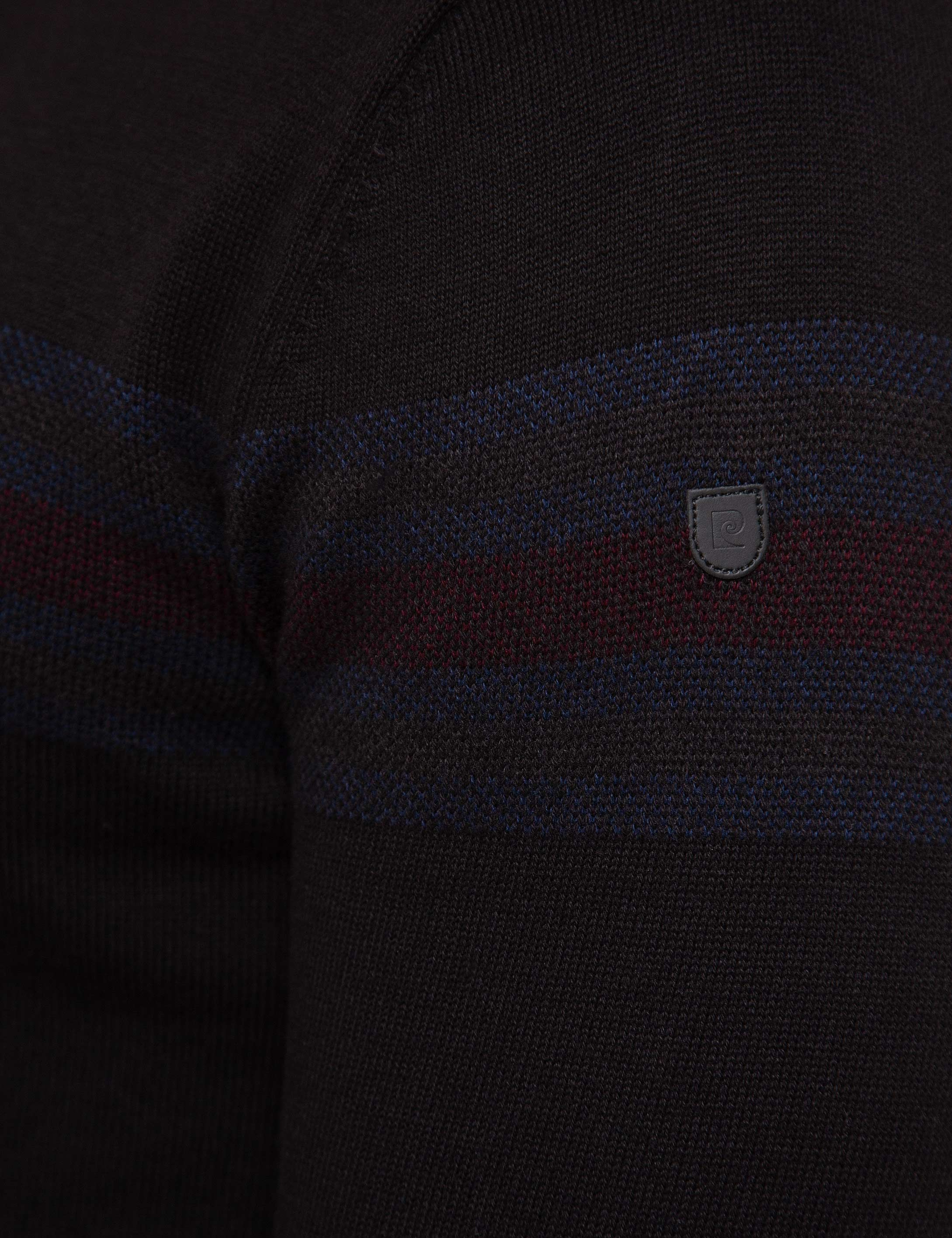 Siyah Slim Fit Triko Kazak - Image 5