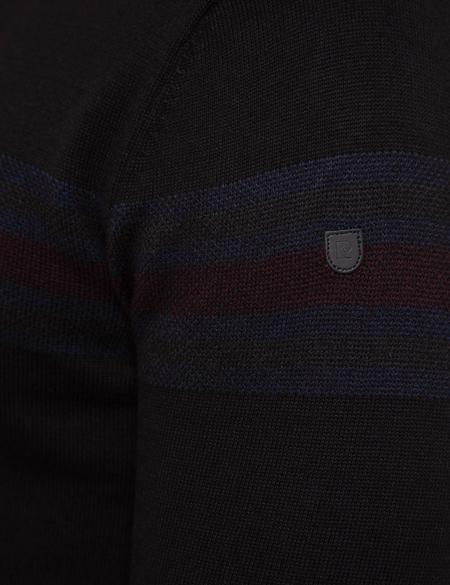 Siyah Slim Fit Triko Kazak - 50208704001