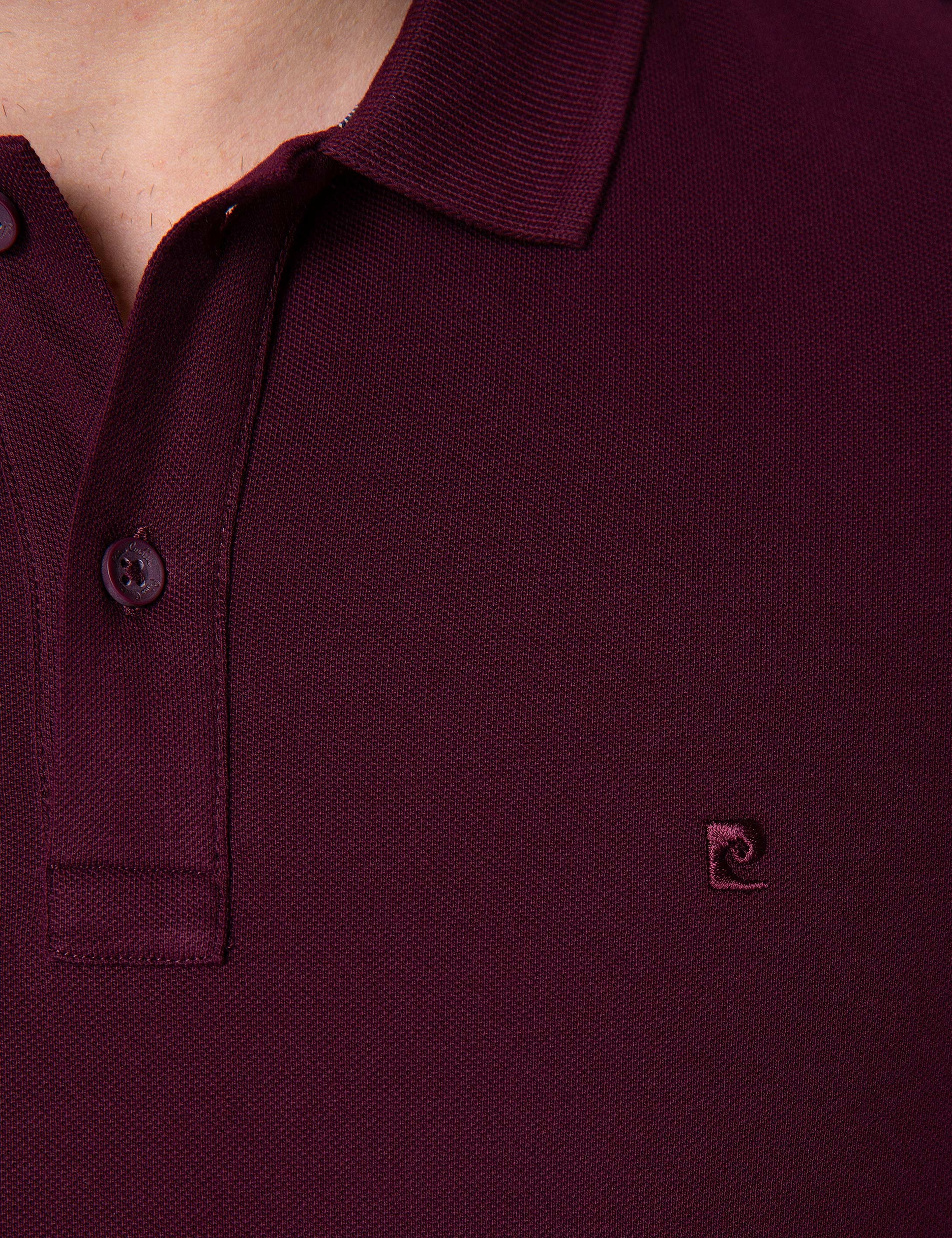 Bordo Slim Fit Basic Polo Yaka T-Shirt