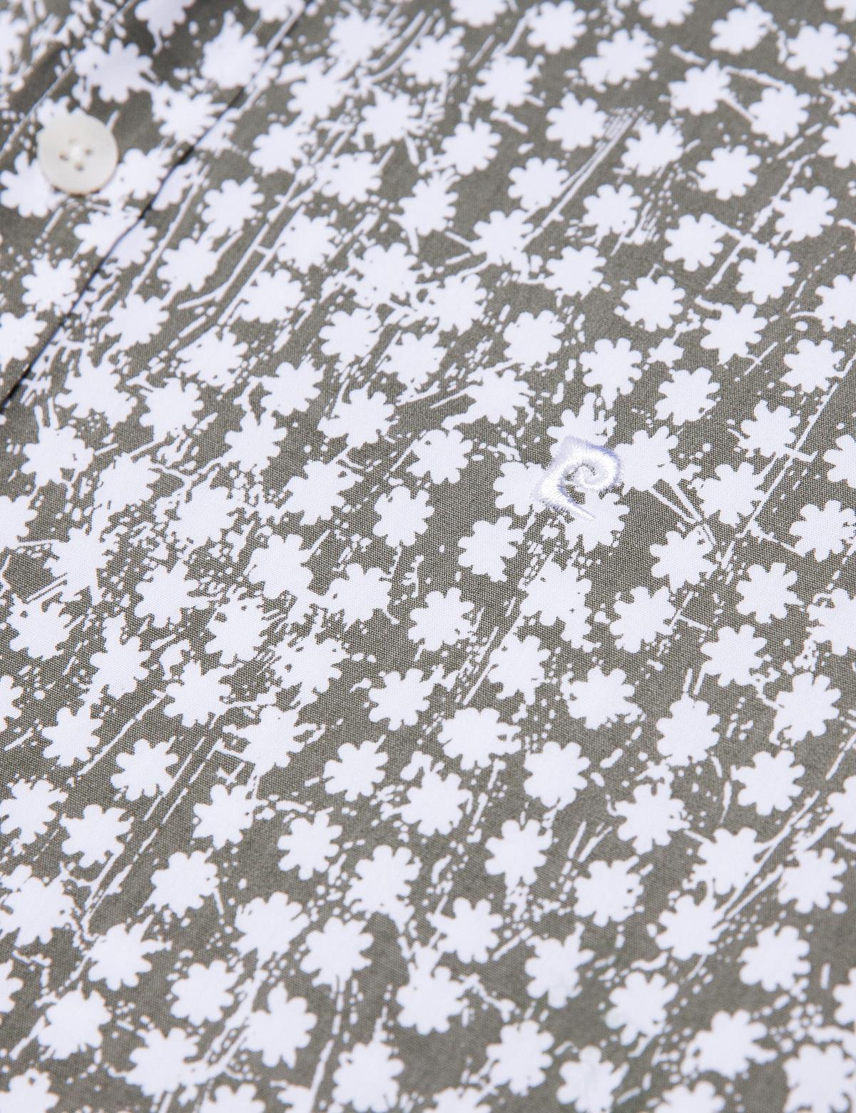 Haki Slim Fit Uzun Kollu Gömlek - 50189484001