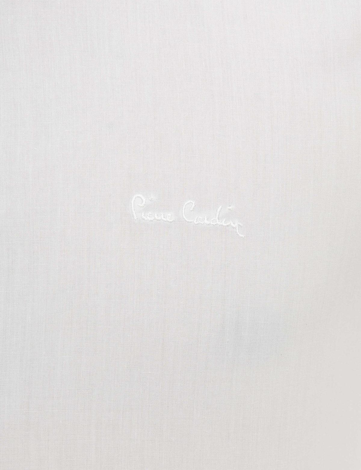 Beyaz Slim Fit Uzun Kollu Basic Gömlek - 50189517019