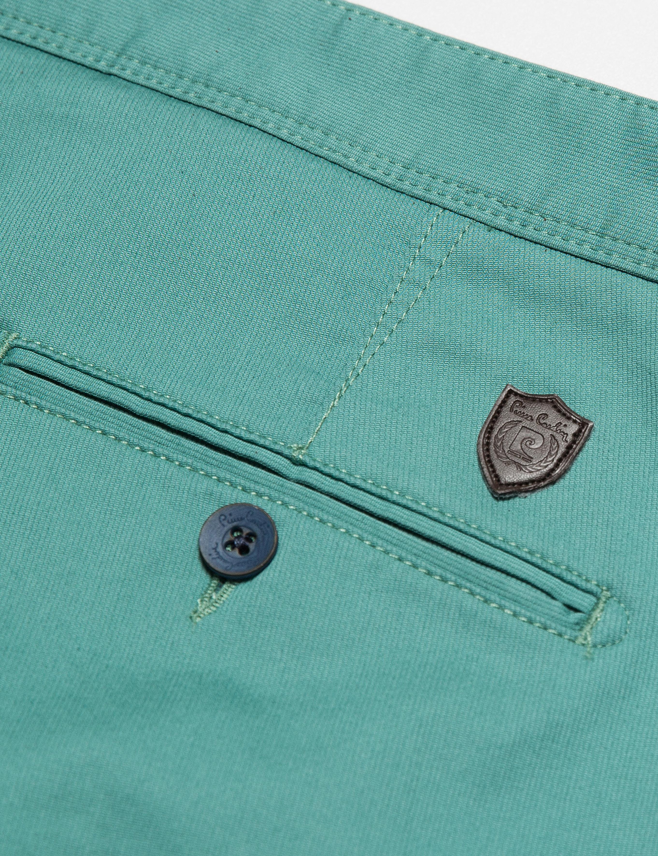 Nil Yeşil Slim Fit Chino Pantolon