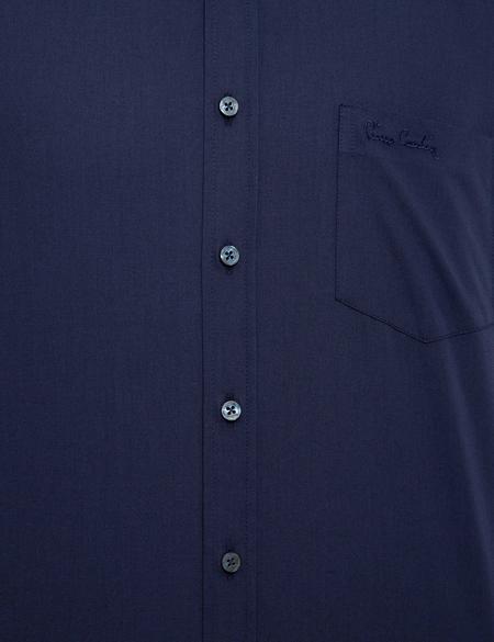 Lacivert Regular Fit Uzun Kollu Basic Gömlek - 50207625037