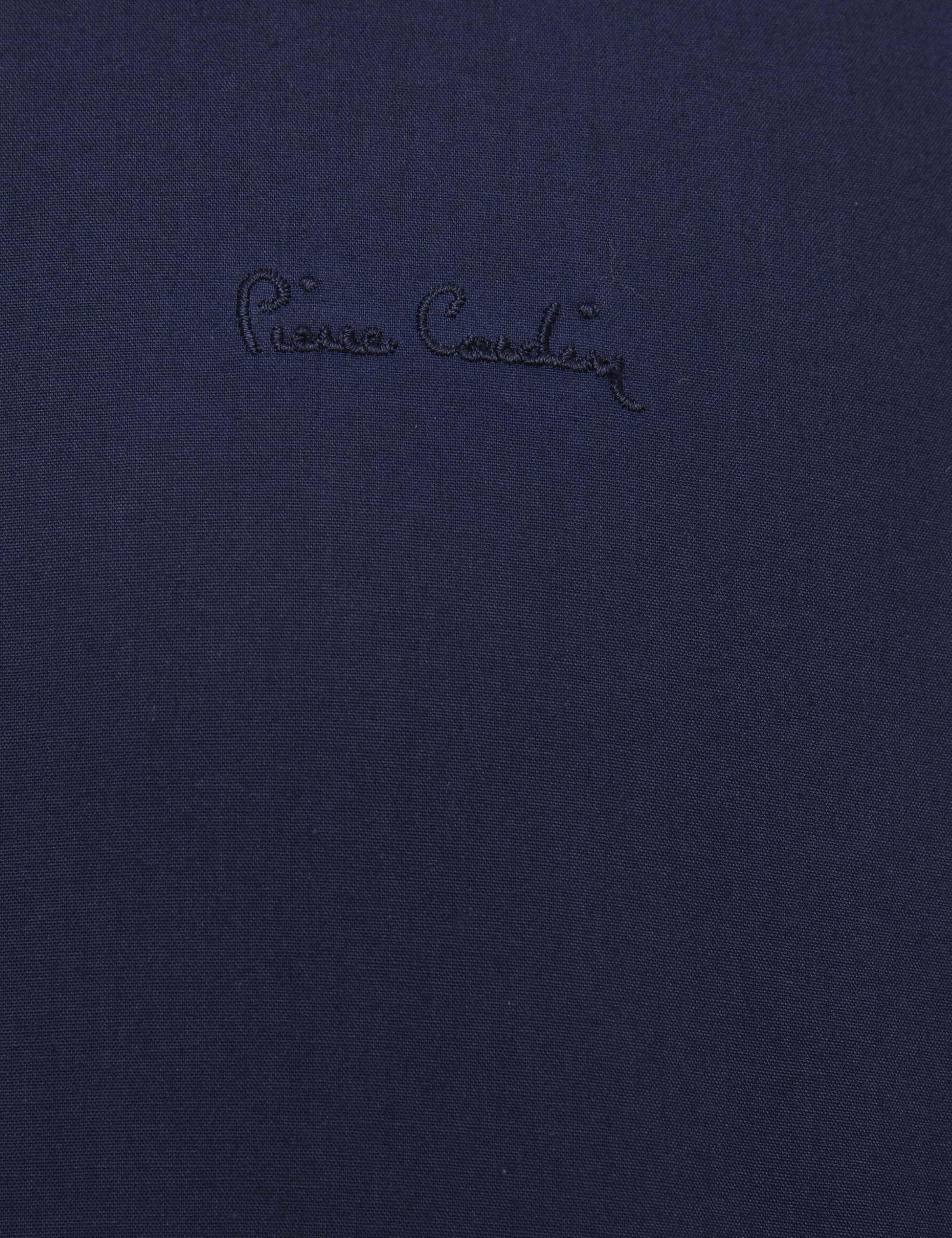 Lacivert Slim Fit Uzun Kollu Klasik Gömlek