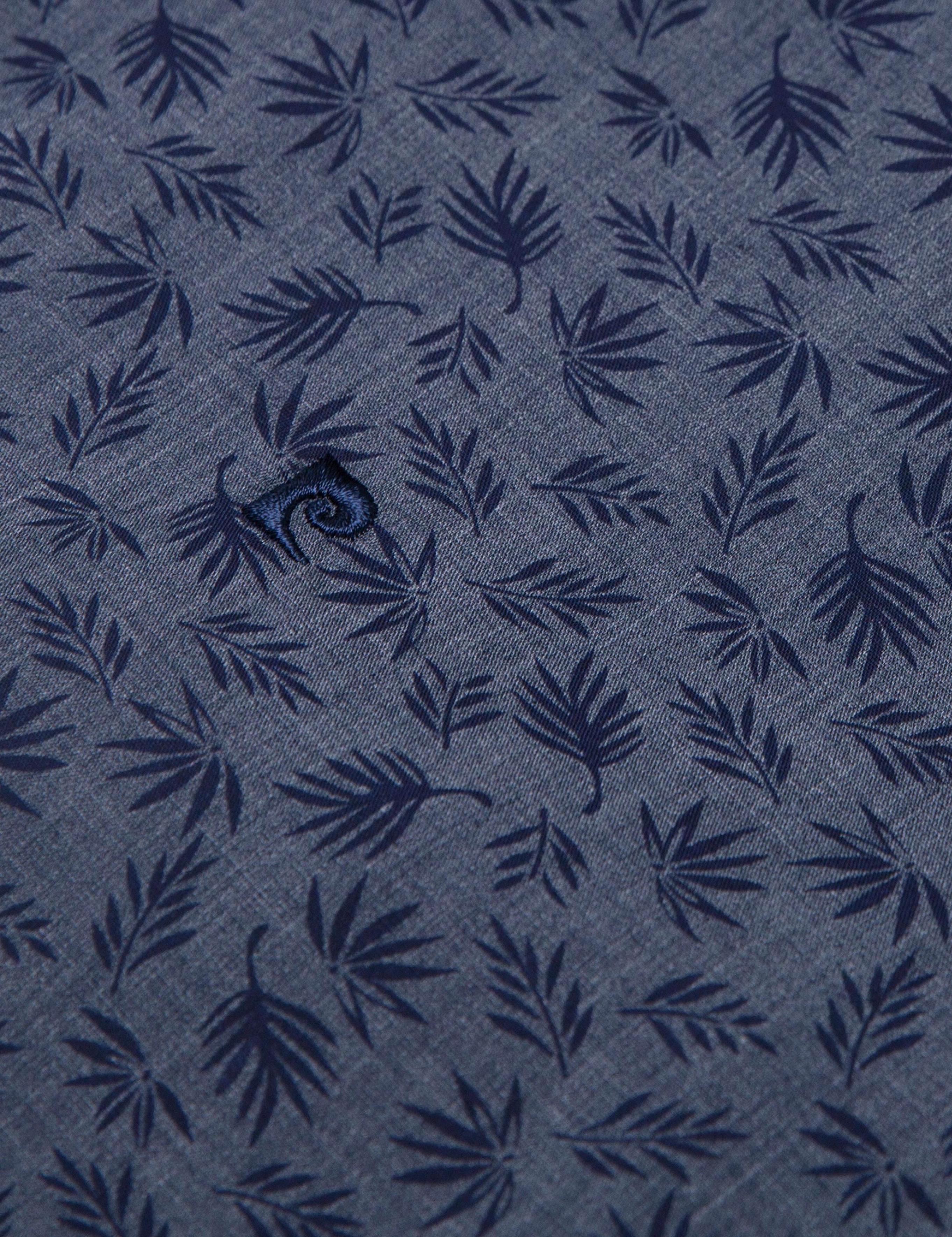 Antrasit Regular Fit Kısakol Gömlek